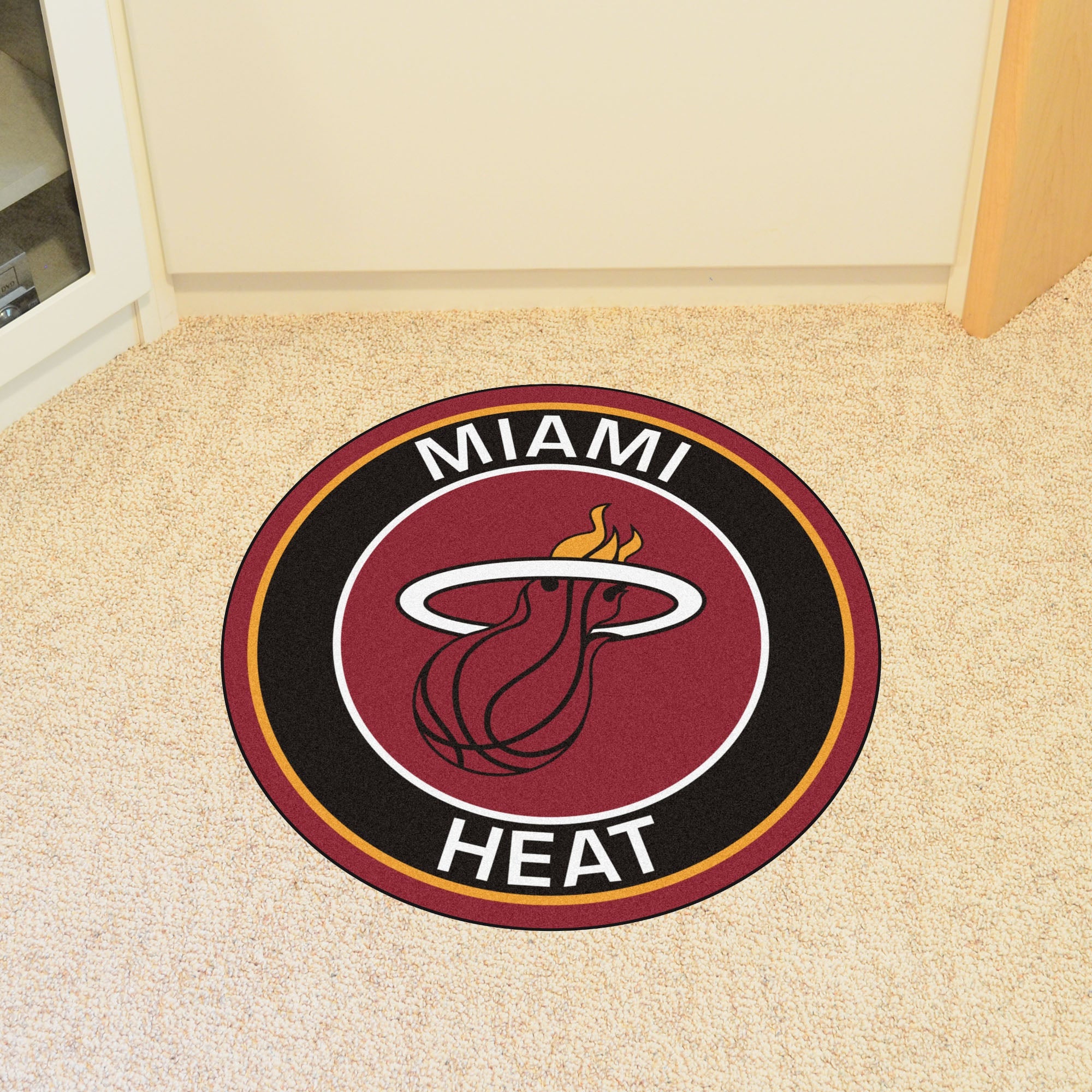 NBA - Miami Heat Roundel Mat - Sports Gifts, Sports Memorabilia, Sports Collectibles, Fan Shop