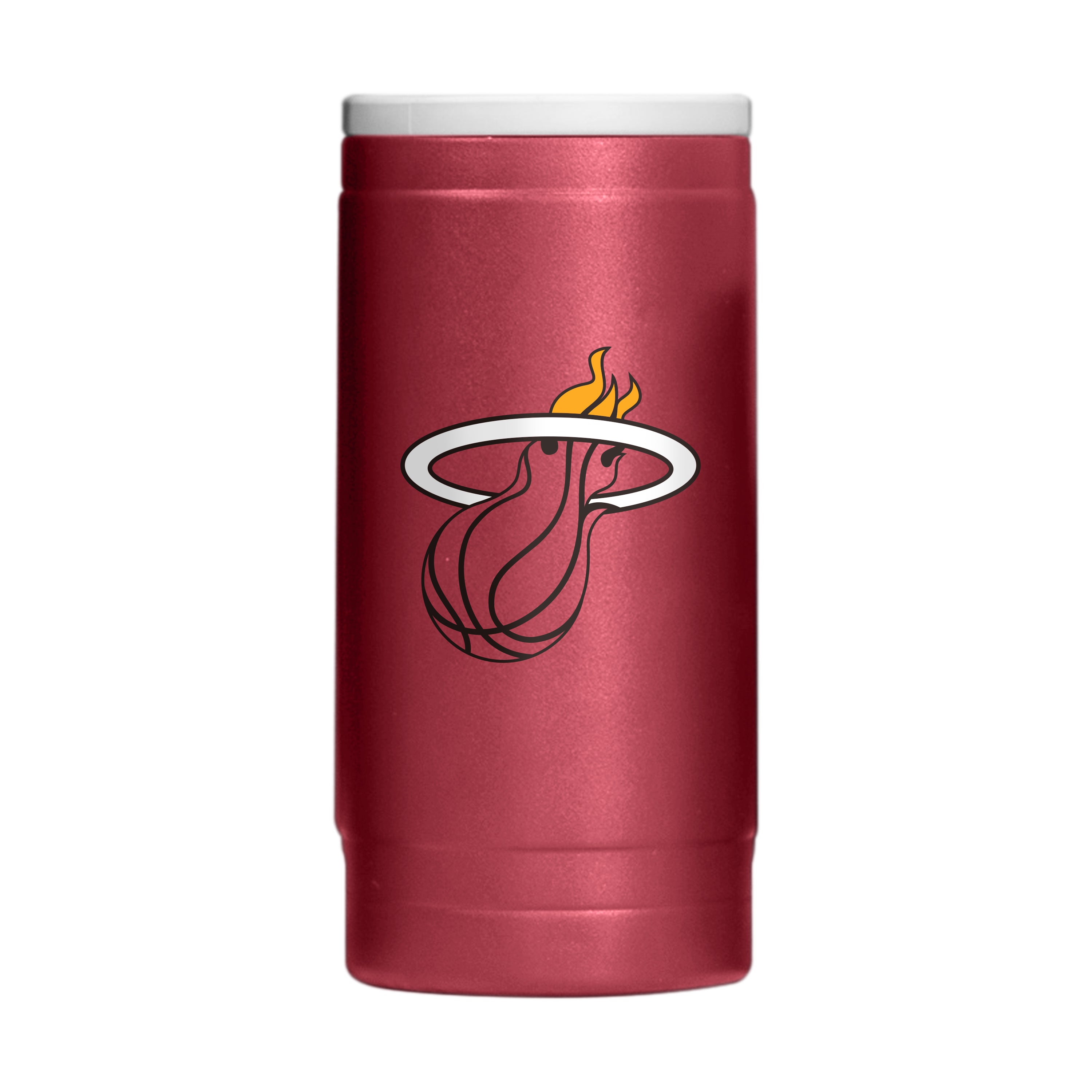 Miami Heat 12oz Flipside Powder Coat Slim Can Coolie