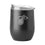 Miami Heat 16oz Black Etch Powder Coat Curved Bev