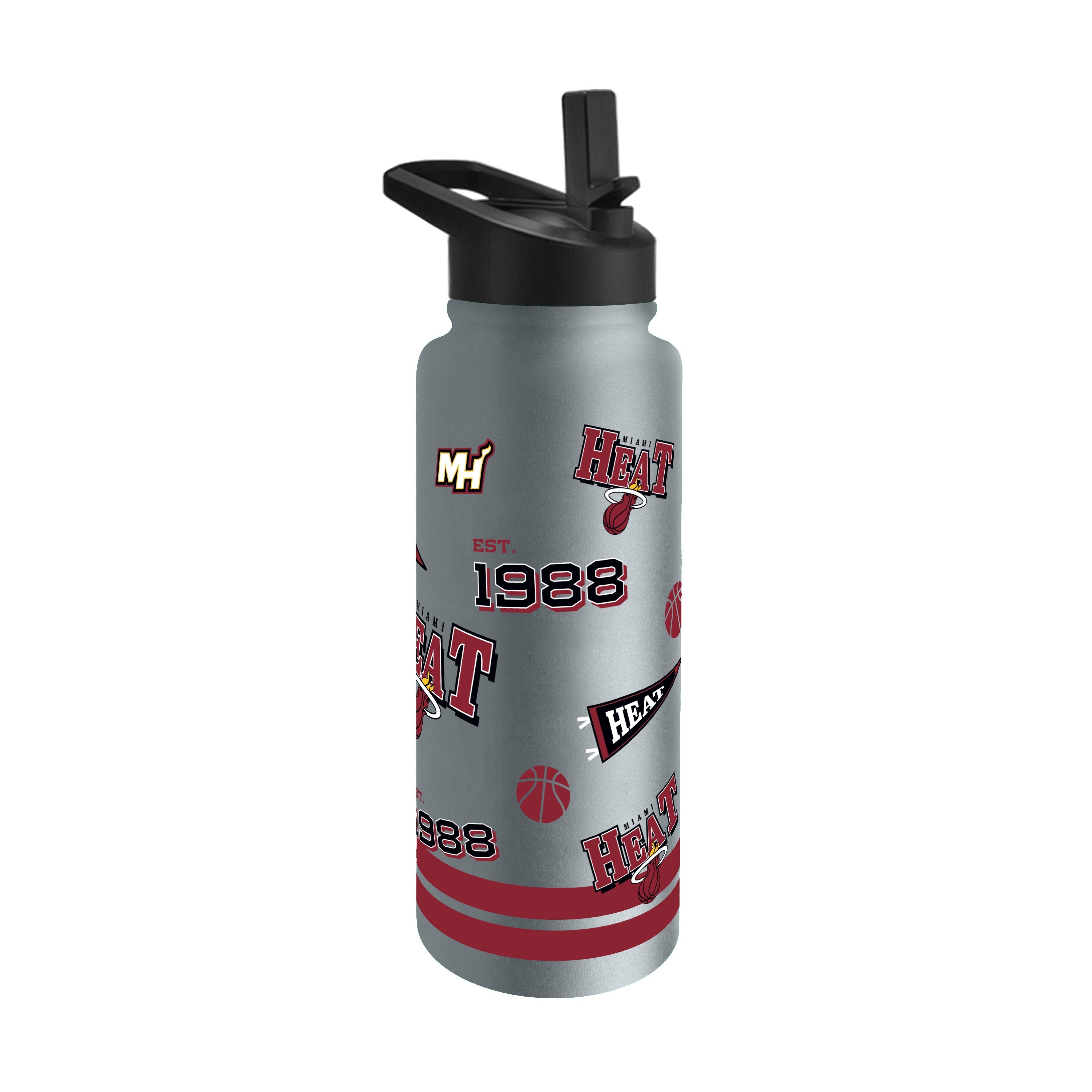 Miami Heat 34oz Native Quencher Bottle - Sports Gifts, Sports Memorabilia, Sports Collectibles, Fan Shop