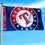 WinCraft Texas Rangers Printed Header Flag 3x5 Banner - Sports Collectibles, Sports Memorabilia, Sports Fan Shop, Sports Gifts