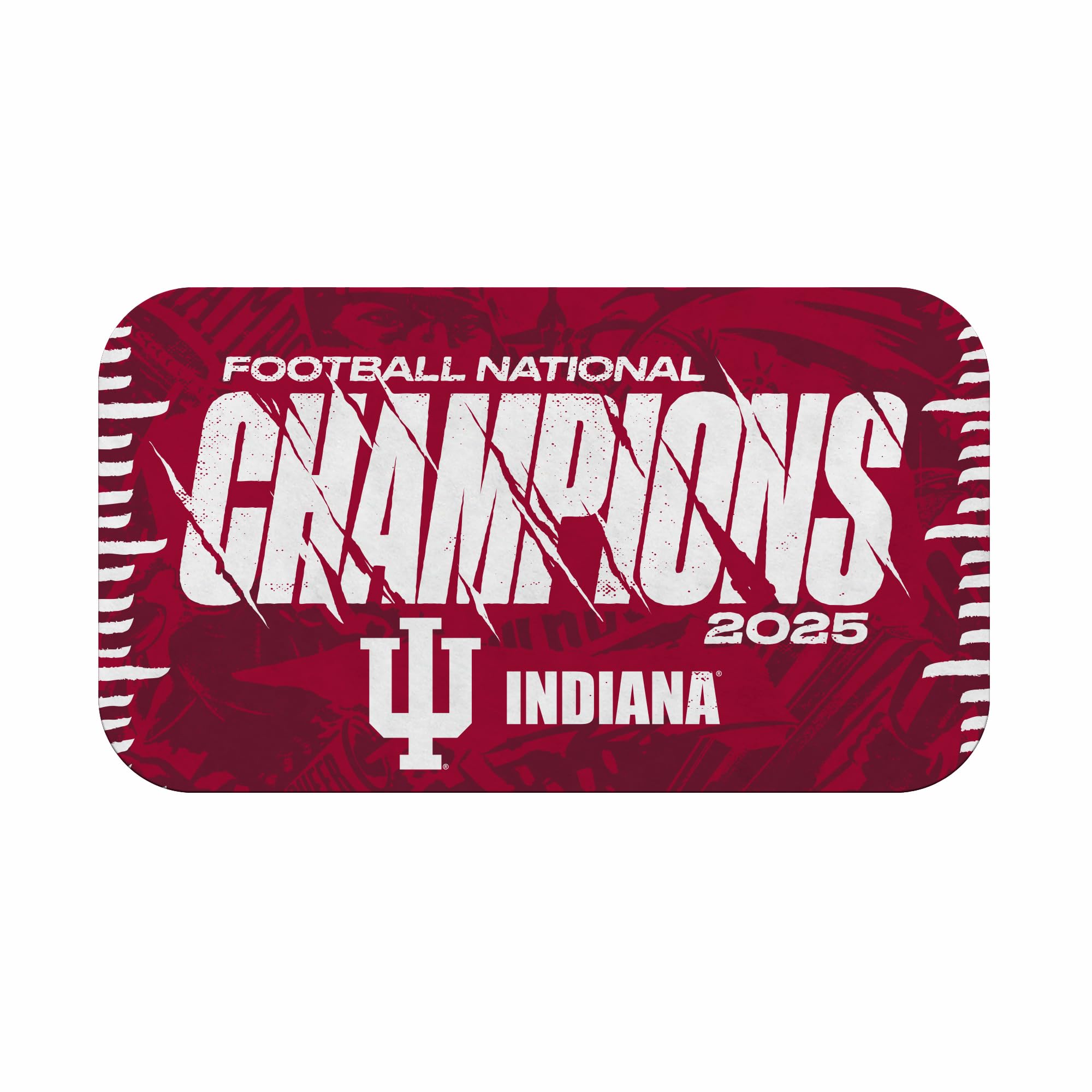 Rico Industries NCAA Indiana Hoosiers 2026 Football National Champions Shape Cut Pennant - Home and Living Room Décor - Soft Felt EZ to Hang - Sports Gifts, Sports Memorabilia, Sports Collectibles, Fan Shop