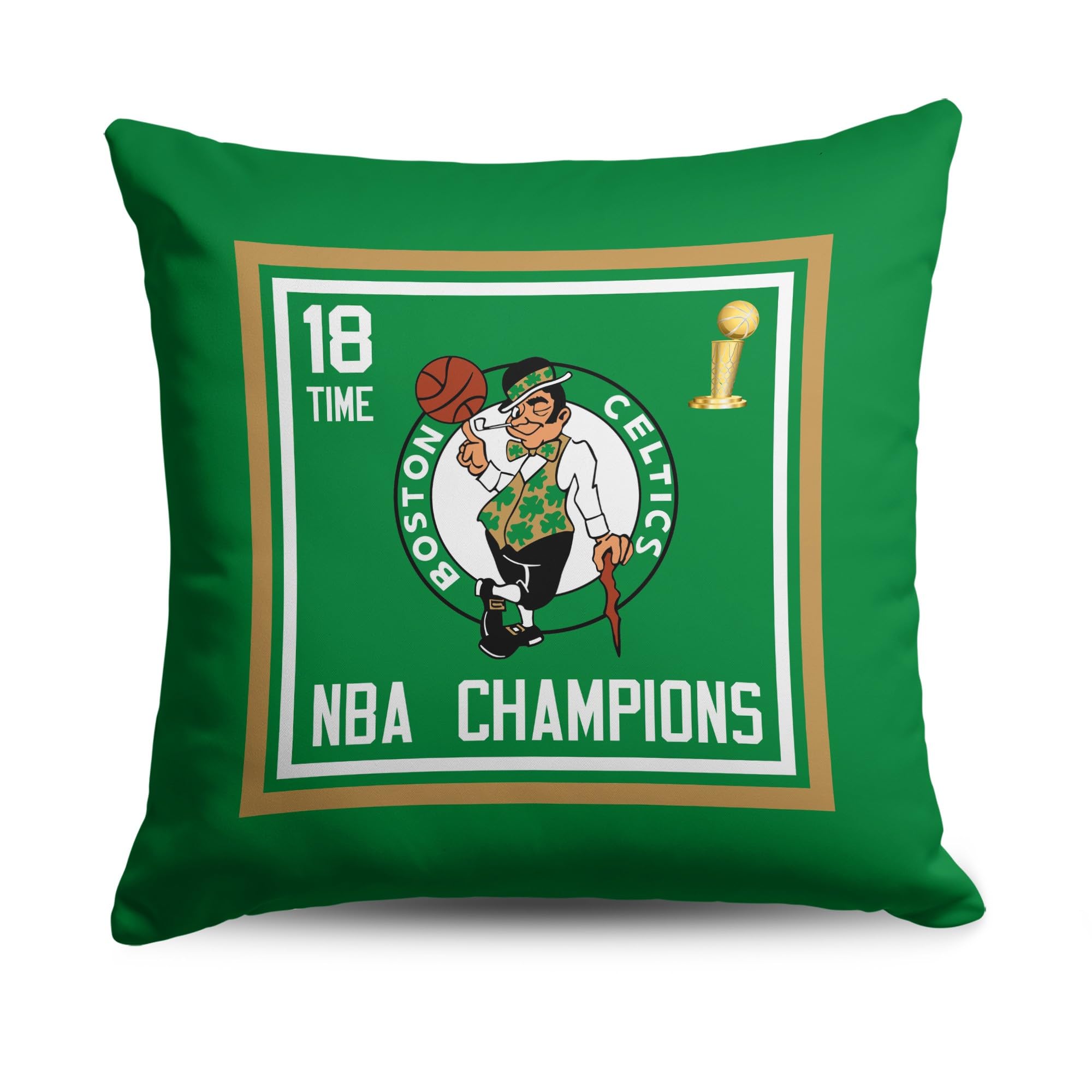Northwest NBA Boston Celtics NBA Champions 2024 Pillow, 18" x 18", Historic - Sports Collectibles, Sports Memorabilia, Sports Fan Shop, Sports Gifts