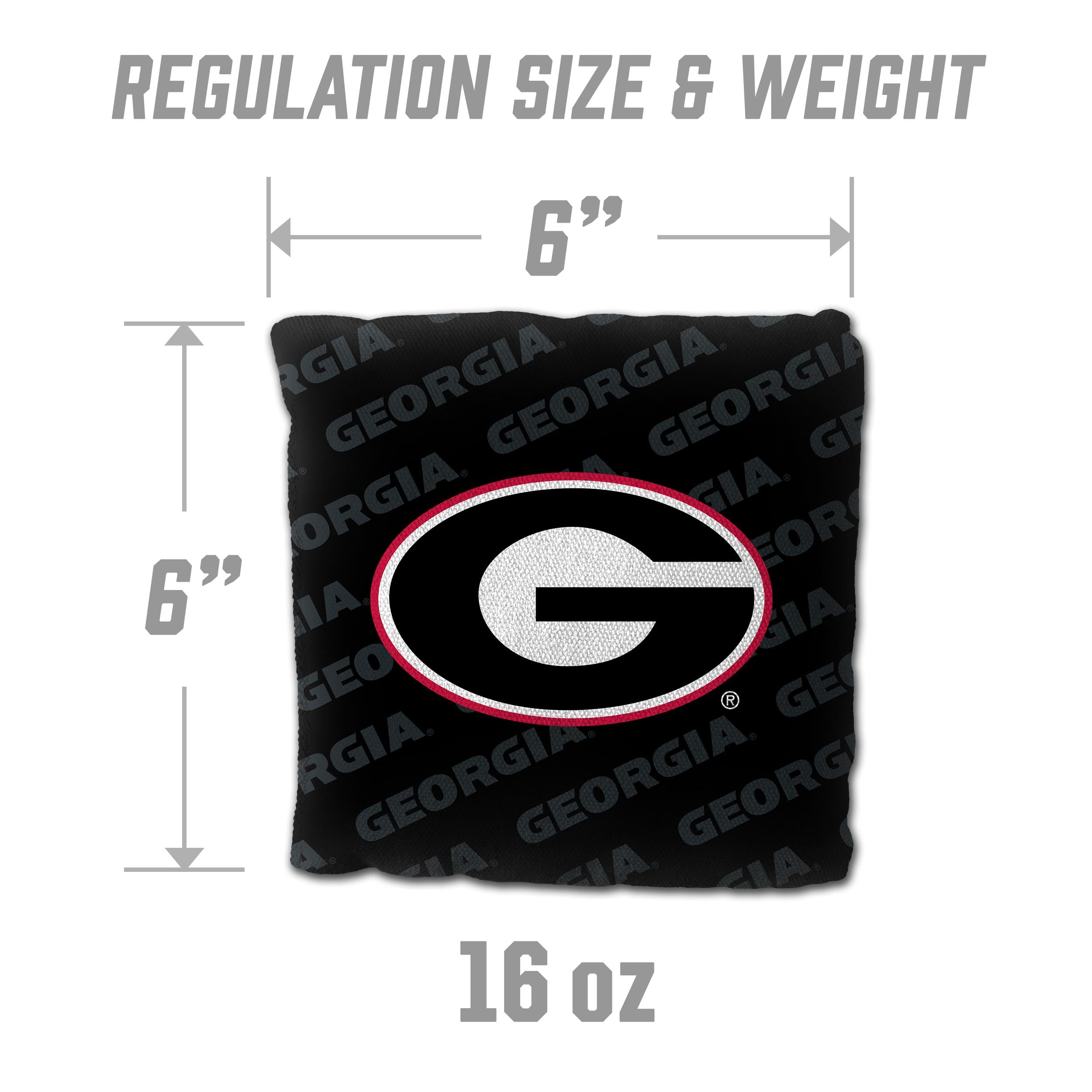 YouTheFan NCAA Georgia Bulldogs - Cornhole Bags - 4PK - Black - Sports Collectibles, Sports Memorabilia, Sports Fan Shop, Sports Gifts