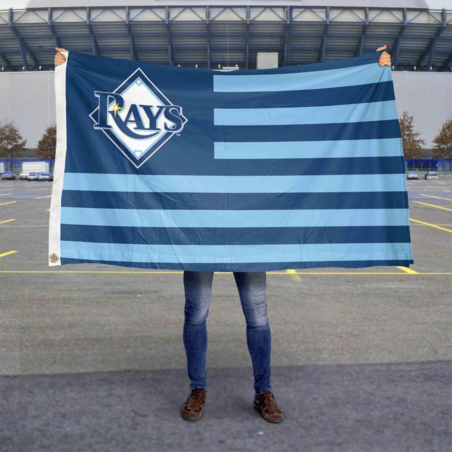 WinCraft Tampa Bay Rays Nation Flag 3x5 Banner - Sports Collectibles, Sports Memorabilia, Sports Fan Shop, Sports Gifts