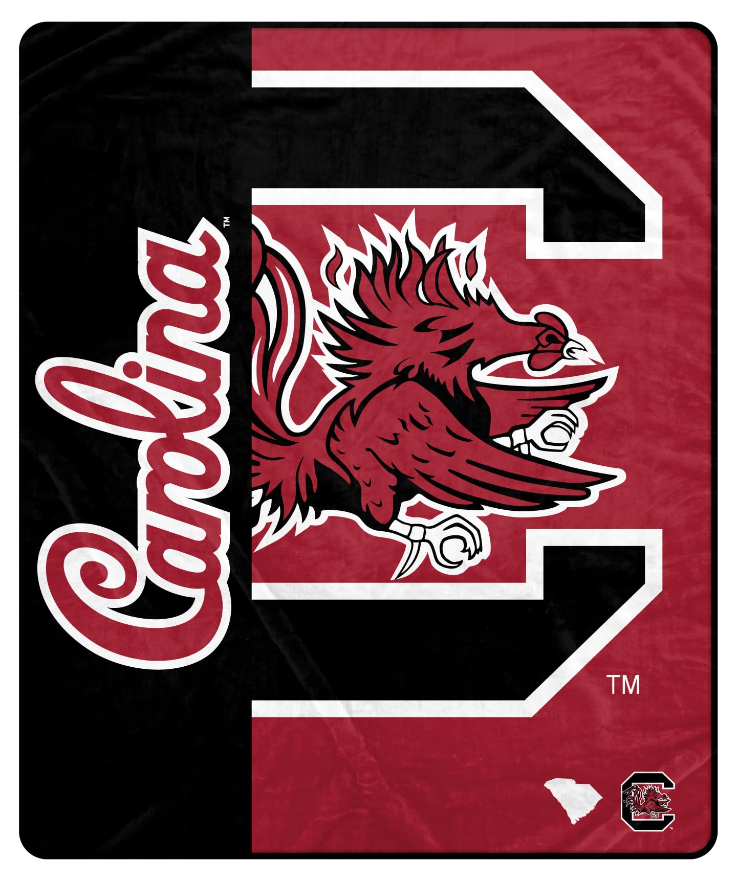 Proformance Home NCAA South Carolina Gamecocks Endzone Ultra Soft Tailgate Throw - Sports Gifts, Sports Memorabilia, Sports Collectibles, Fan Shop