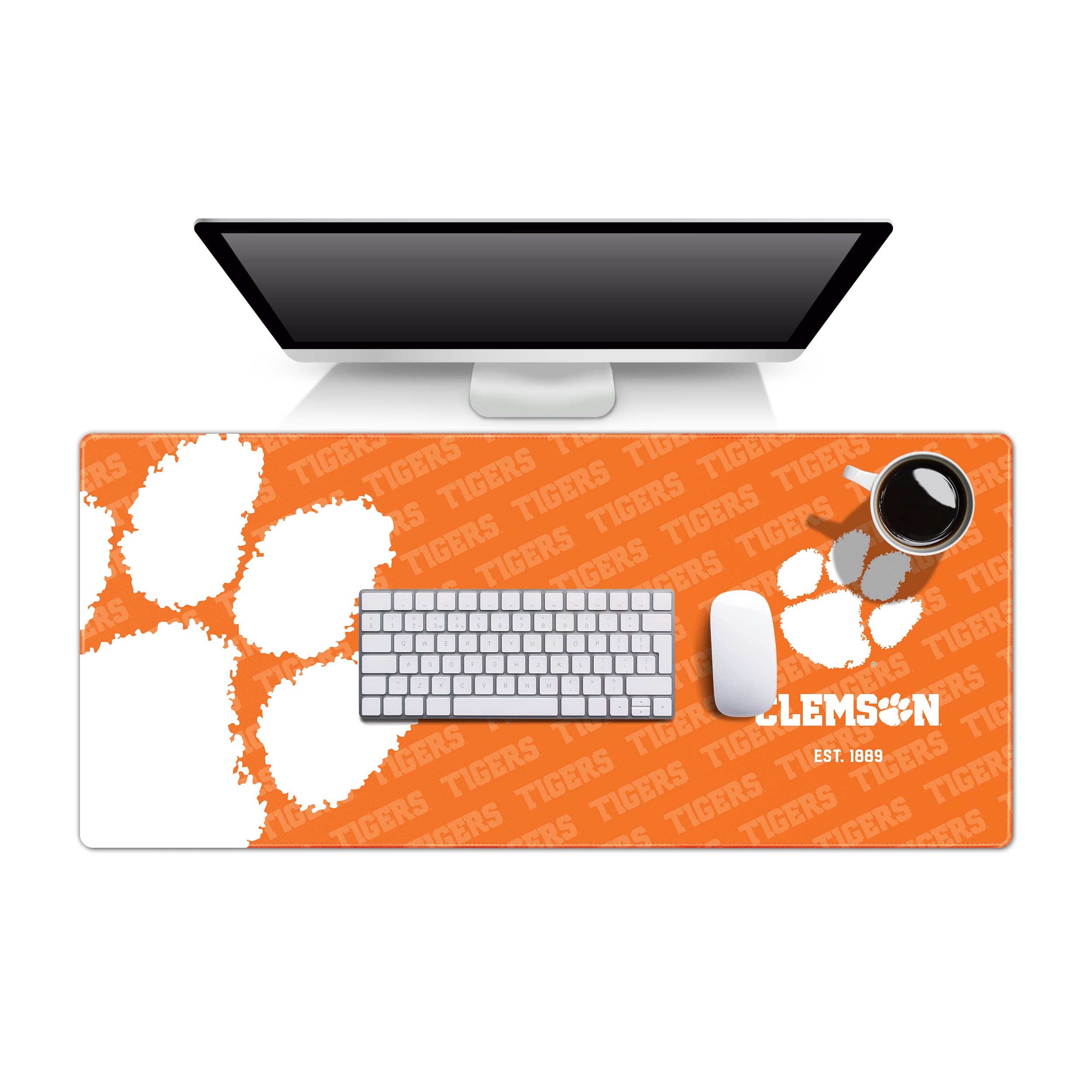 YouTheFan Clemson Tigers Logo Series Desk Pad Case Pack - Sports Gifts, Sports Memorabilia, Sports Collectibles, Fan Shop