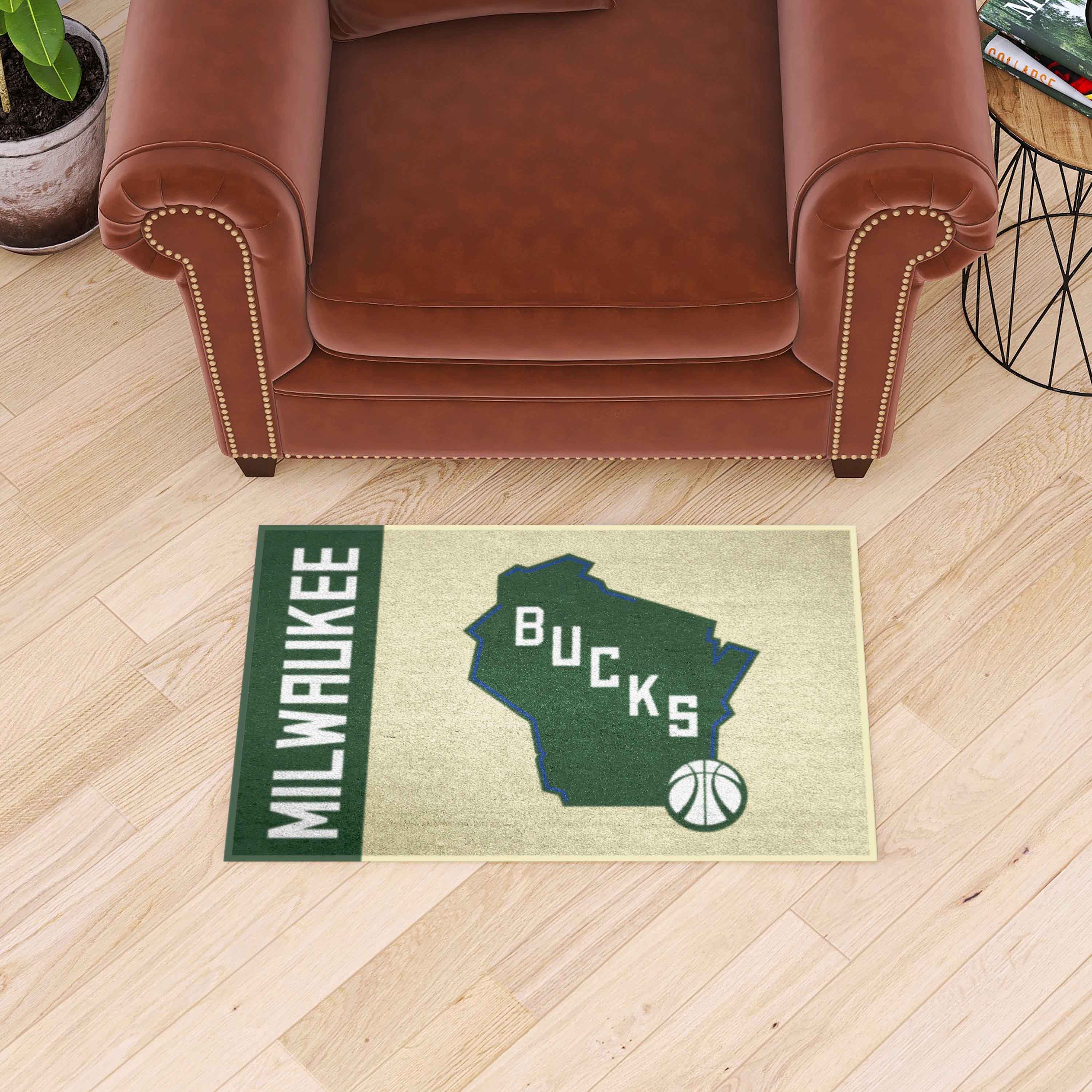 NBA - Milwaukee Bucks Starter Mat - Uniform - Sports Gifts, Sports Memorabilia, Sports Collectibles, Fan Shop
