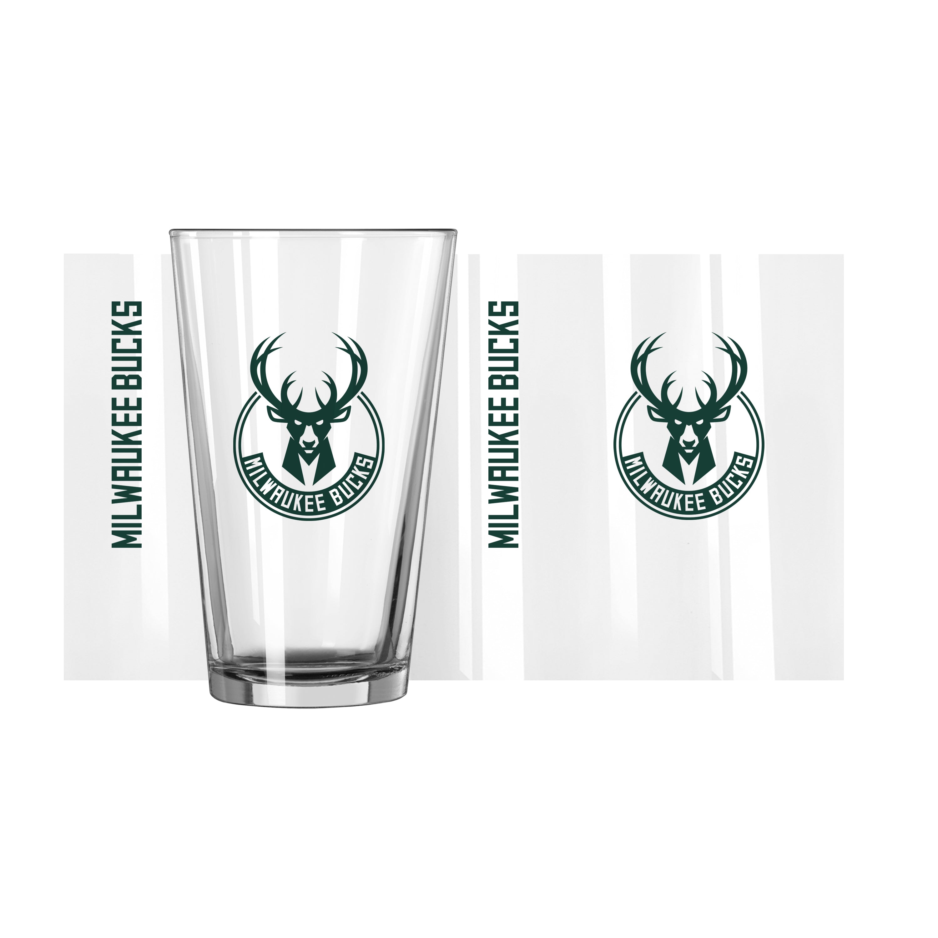 Milwaukee Bucks 16oz Gameday Pint Glass - Sports Gifts, Sports Memorabilia, Sports Collectibles, Fan Shop