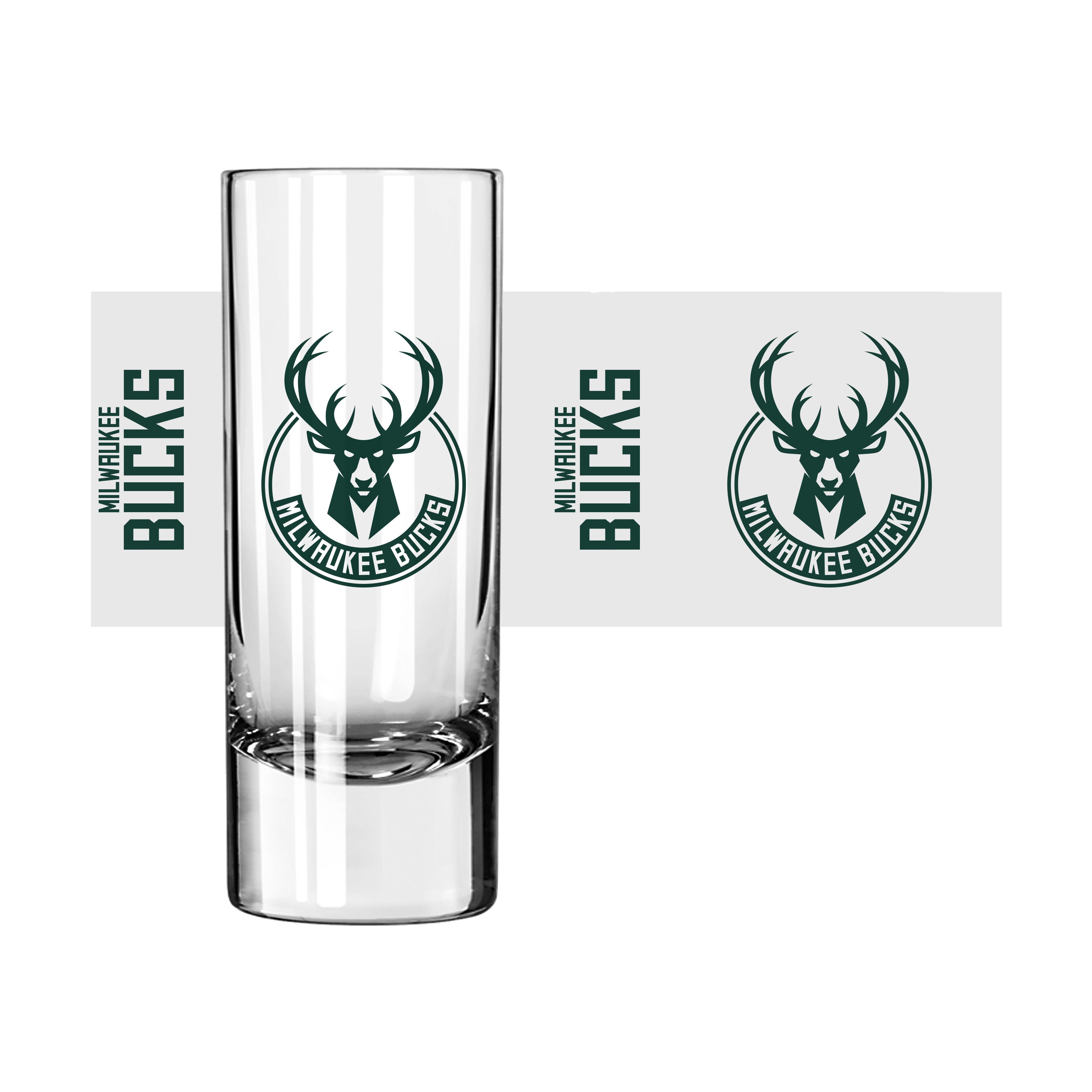 Milwaukee Bucks 2.5oz Gameday Shooter - Sports Gifts, Sports Memorabilia, Sports Collectibles, Fan Shop