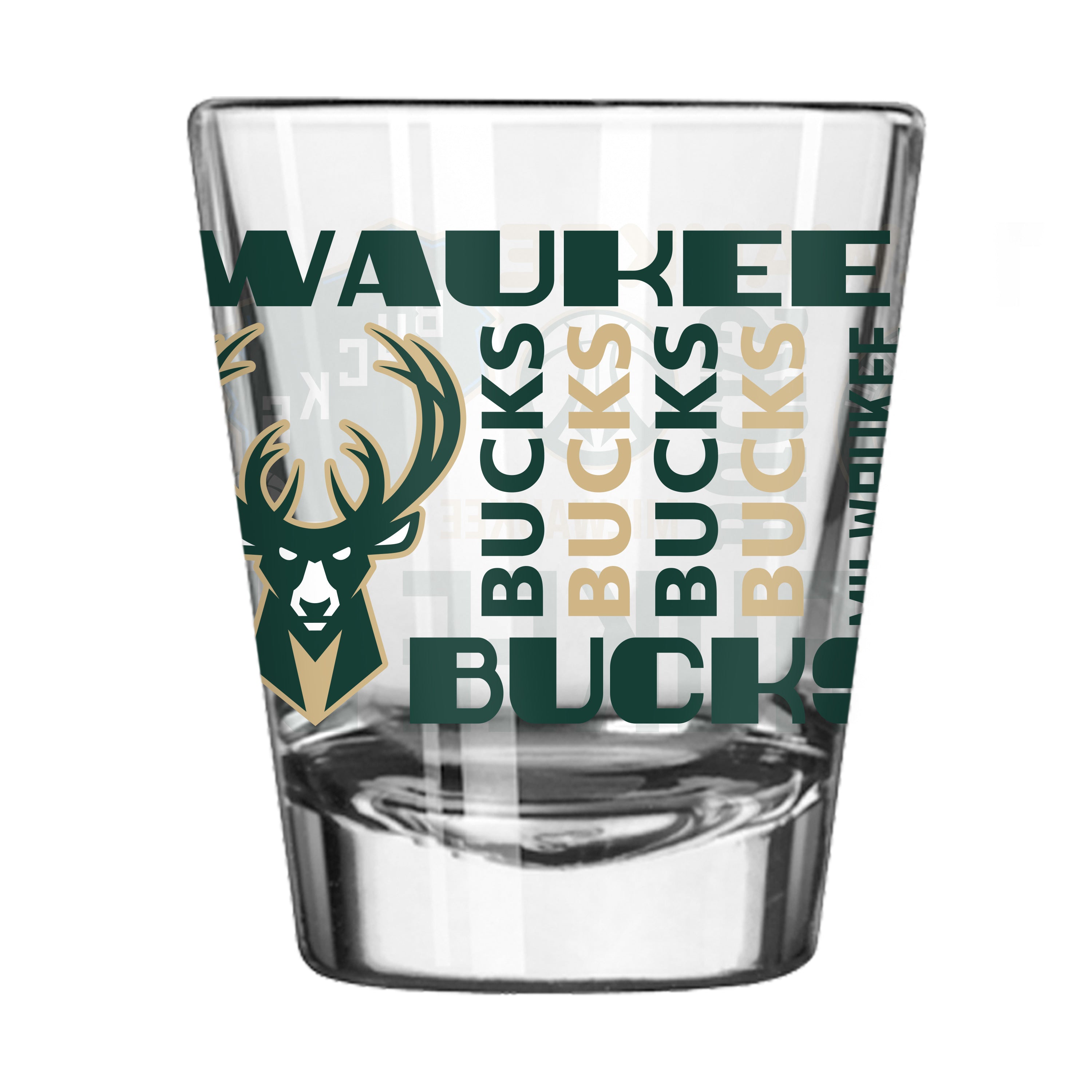 Milwaukee Bucks 2oz Spirit Shot Glass