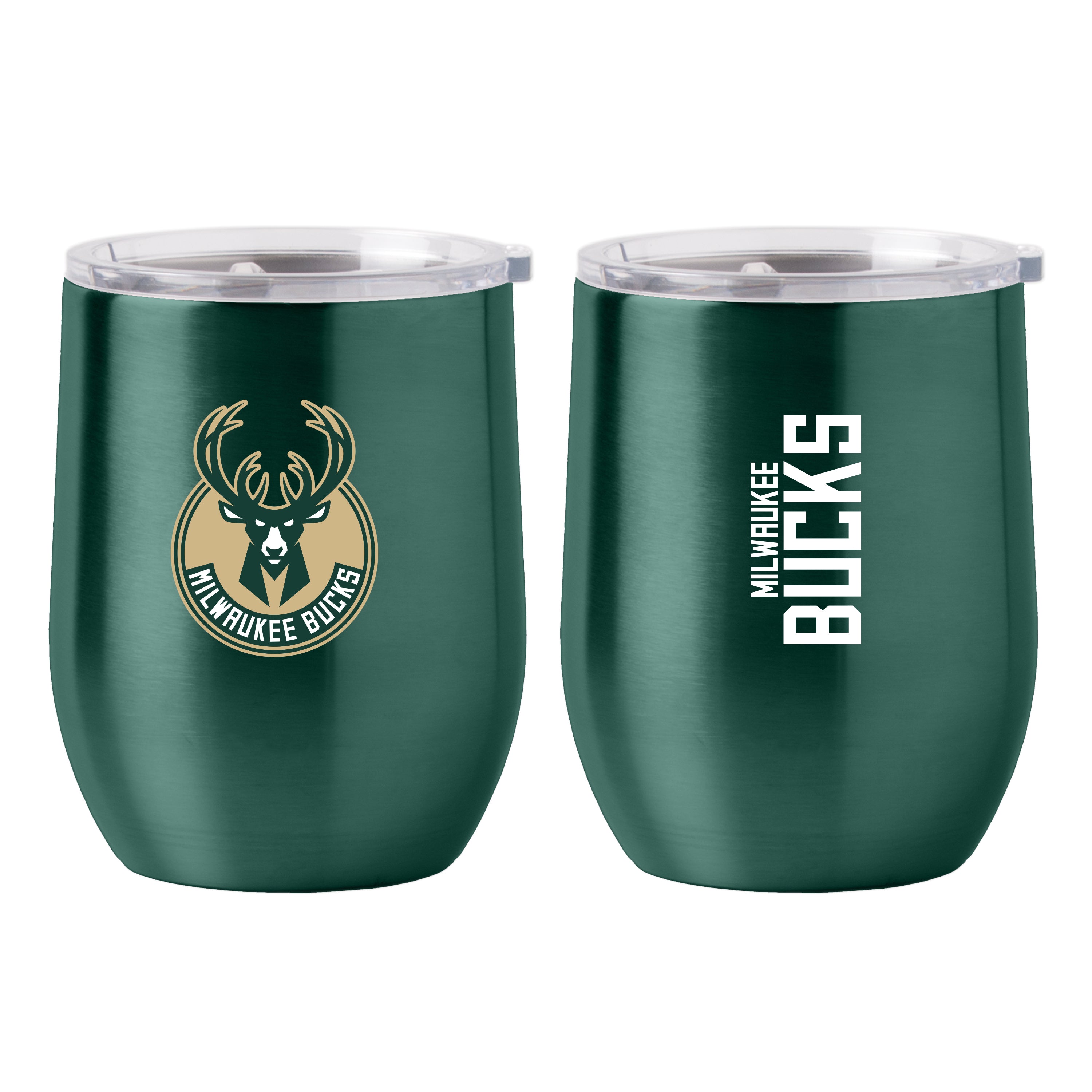 Milwaukee Bucks 16oz Gameday Stainless Curved Beverage