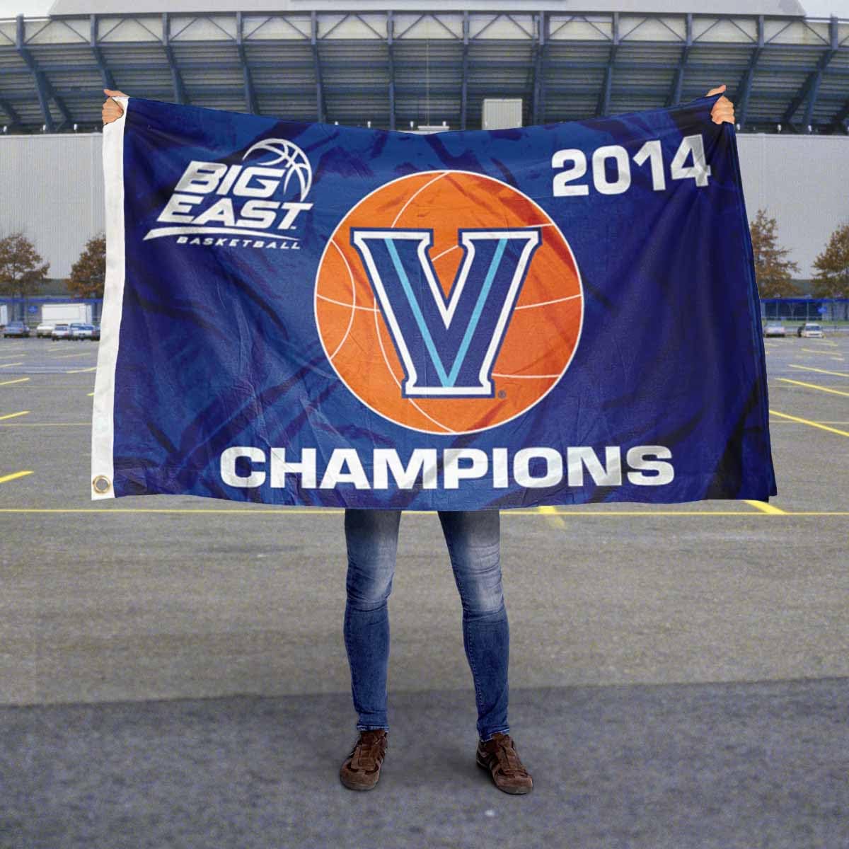 College Flags & Banners Co. Villanova University 2014 Big East Champions Flag Large 3x5 - Sports Collectibles, Sports Memorabilia, Sports Fan Shop, Sports Gifts