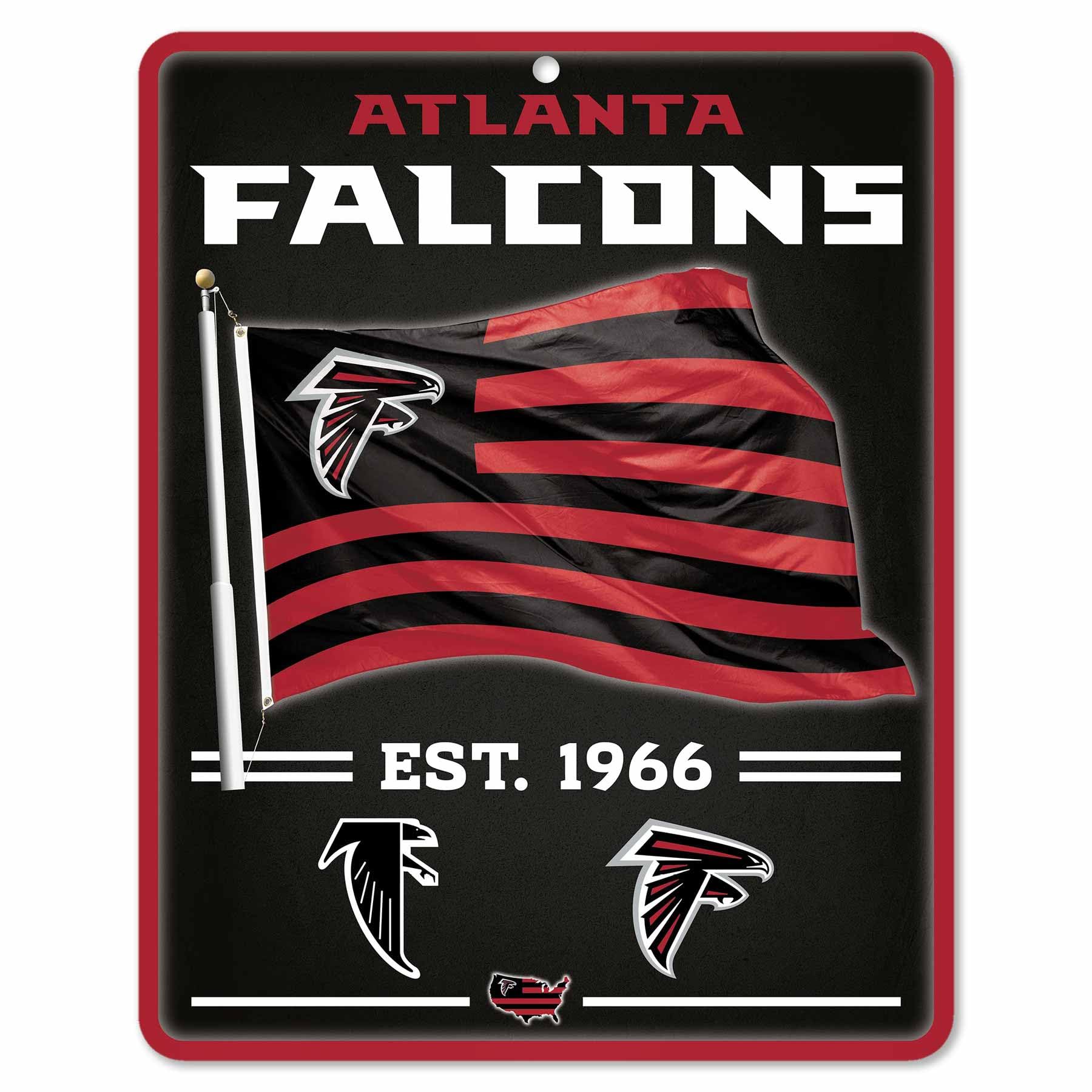 WinCraft Atlanta Falcons Americana Banner Flag Sign - Sports Collectibles, Sports Memorabilia, Sports Fan Shop, Sports Gifts