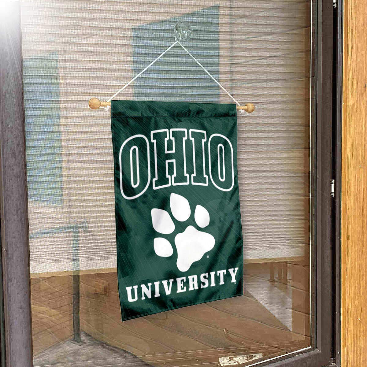College Flags & Banners Co. Ohio Bobcats Banner for Windows Doors and Walls - Sports Collectibles, Sports Memorabilia, Sports Fan Shop, Sports Gifts