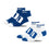 For Bare Feet NCAA DUKE BLUE DEVILS Front and Center 2 Pack Team Colors Large - Sports Gifts, Sports Memorabilia, Sports Collectibles, Fan Shop