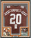 Framed Autographed/Signed Earl Campbell HT 77 35x39 Texas Orange College Football Jersey JSA COA