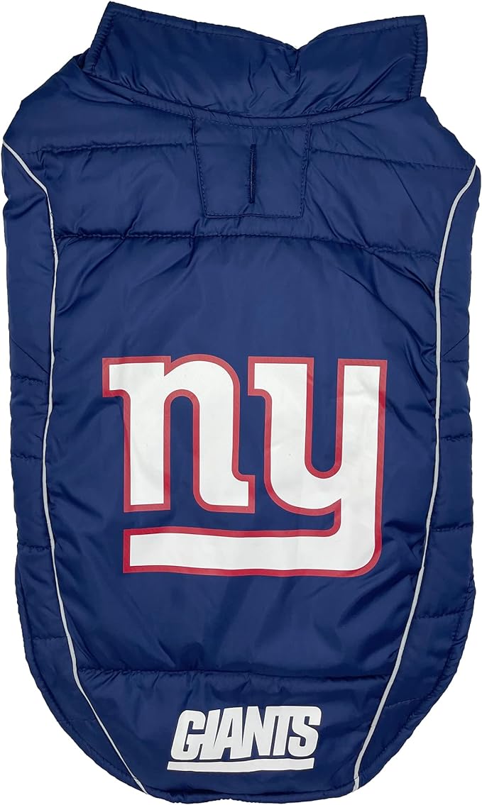 New York Giants Puffer Vest Pets First - Sports Collectibles, Sports Memorabilia, Sports Fan Shop, Sports Gifts