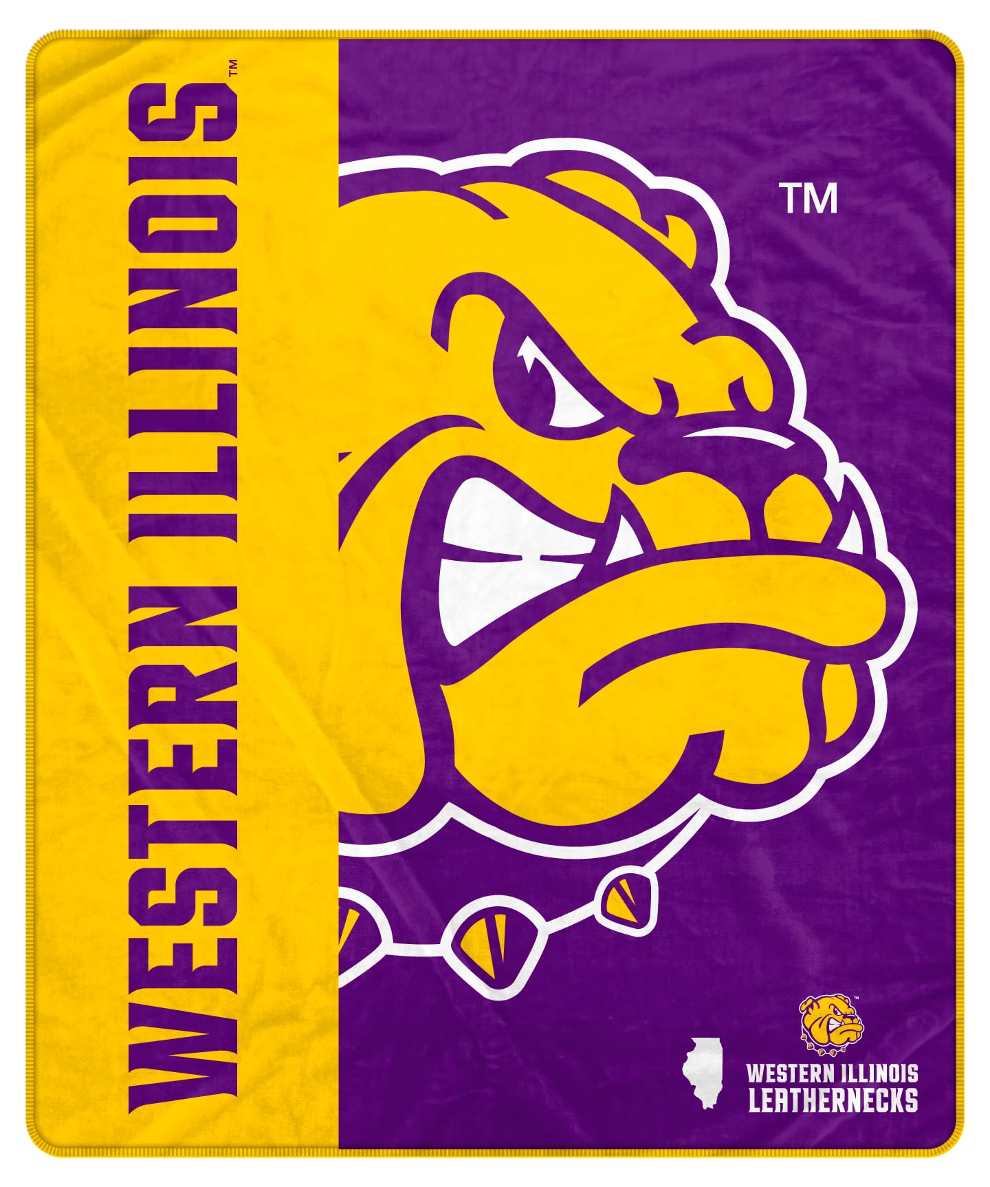 Proformance Home NCAA Western Illinois Leathernecks Endzone Ultra Soft Tailgate Throw - Sports Gifts, Sports Memorabilia, Sports Collectibles, Fan Shop