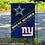 WinCraft House Divided Cowboys and Giants Double Sided Garden Flag - Sports Collectibles, Sports Memorabilia, Sports Fan Shop, Sports Gifts