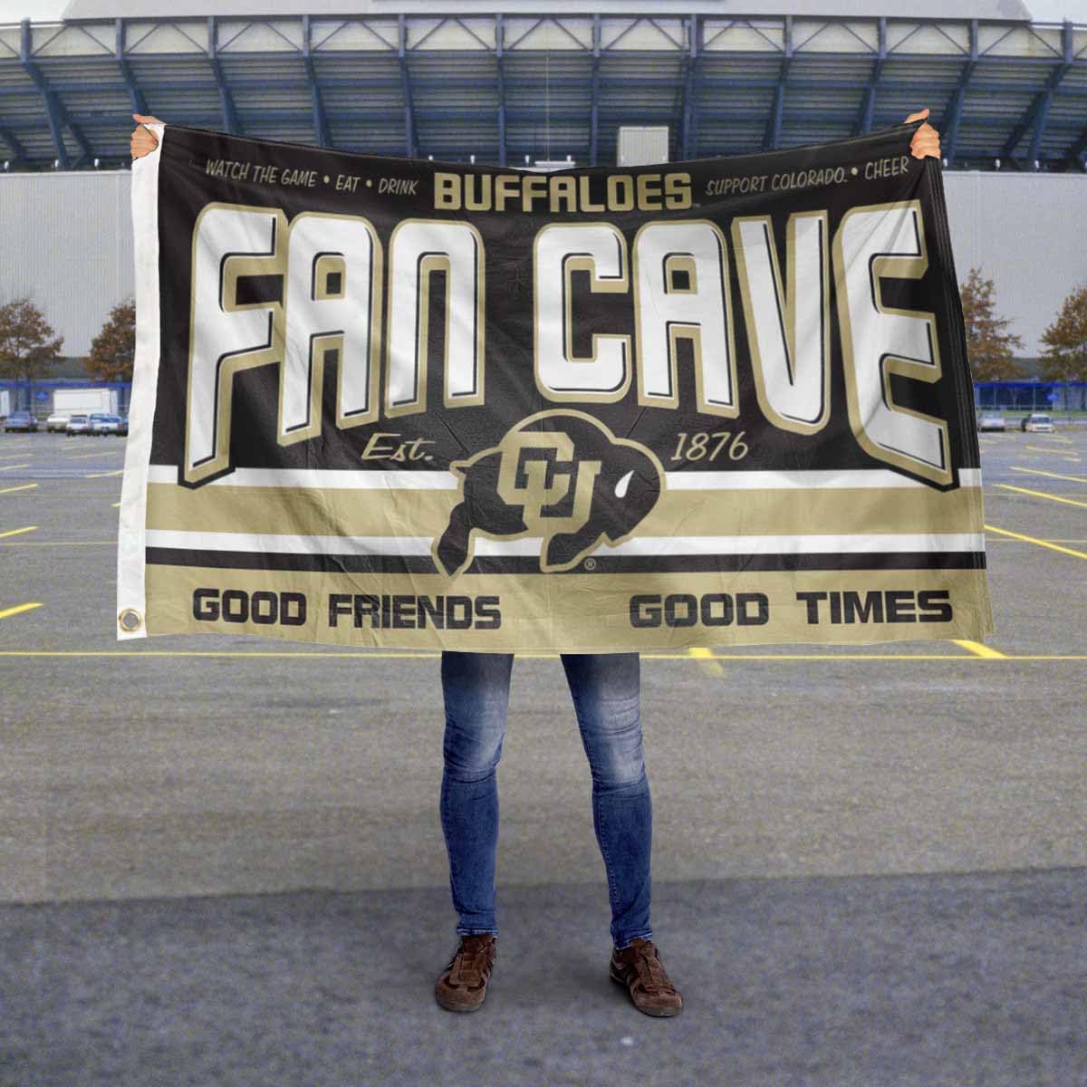 Colorado Buffaloes Fan Man Cave Banner Flag - Sports Collectibles, Sports Memorabilia, Sports Fan Shop, Sports Gifts