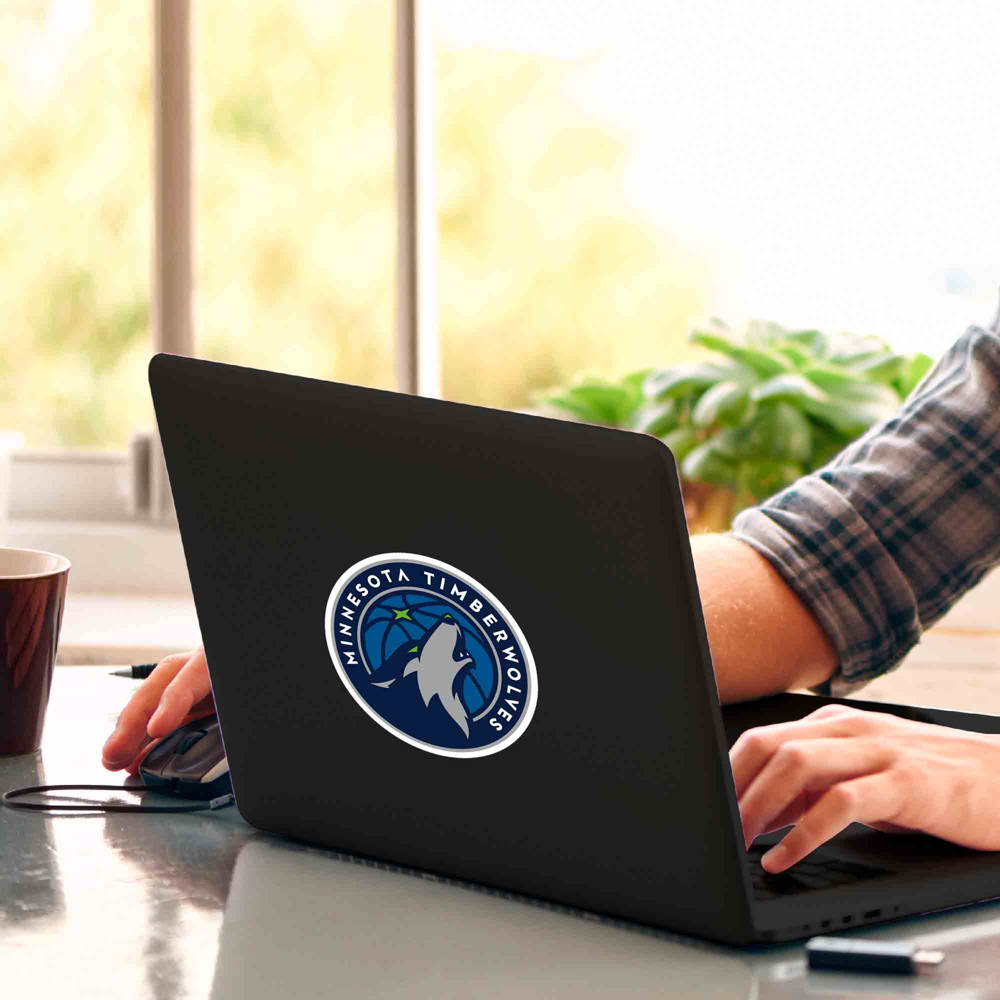 NBA - Minnesota Timberwolves Matte Decal - Sports Gifts, Sports Memorabilia, Sports Collectibles, Fan Shop