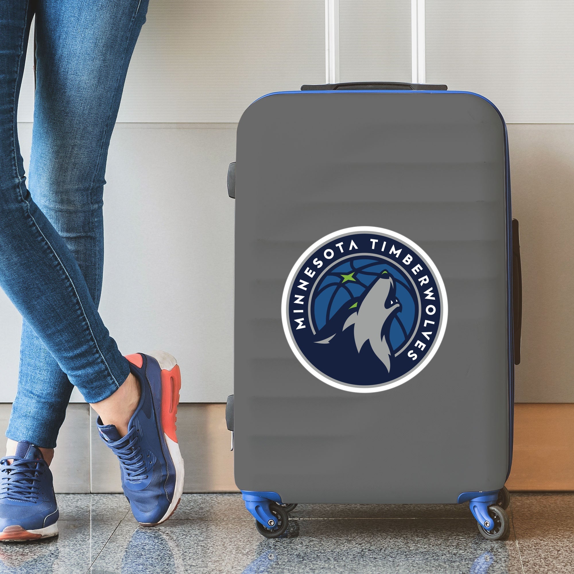 NBA - Minnesota Timberwolves Large Decal - Sports Gifts, Sports Memorabilia, Sports Collectibles, Fan Shop