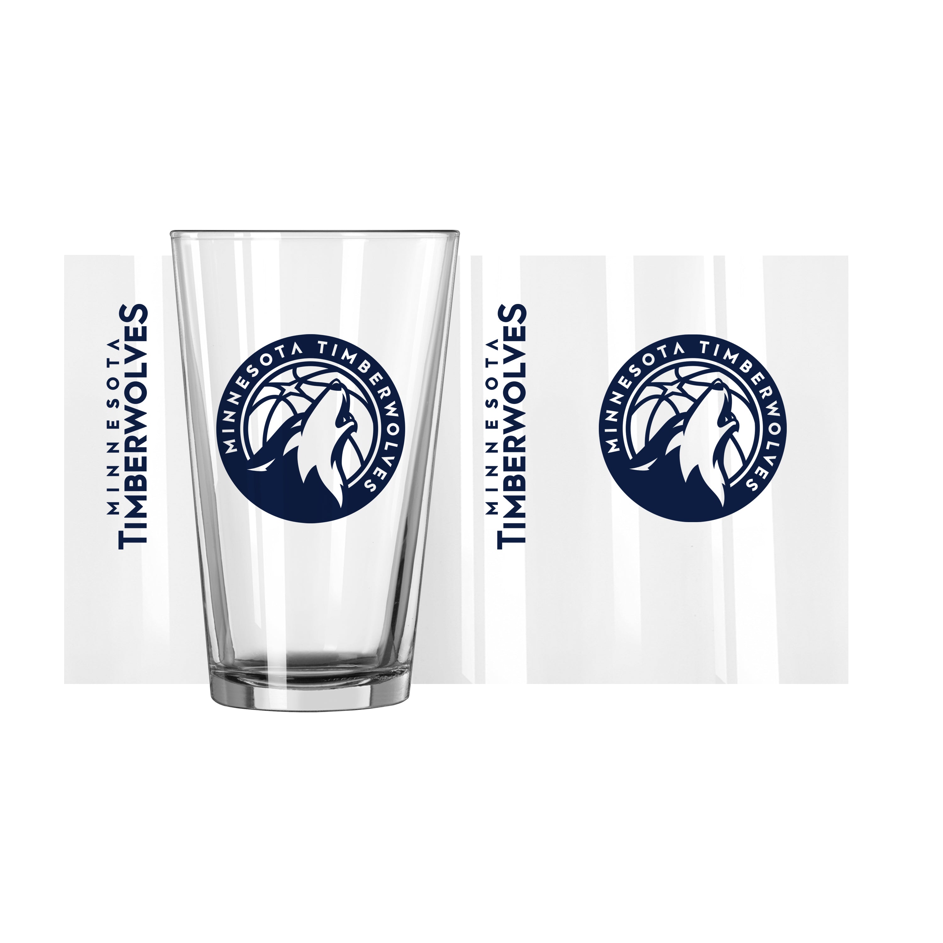 Minnesota Timberwolves 16oz Gameday Pint Glass - Sports Gifts, Sports Memorabilia, Sports Collectibles, Fan Shop