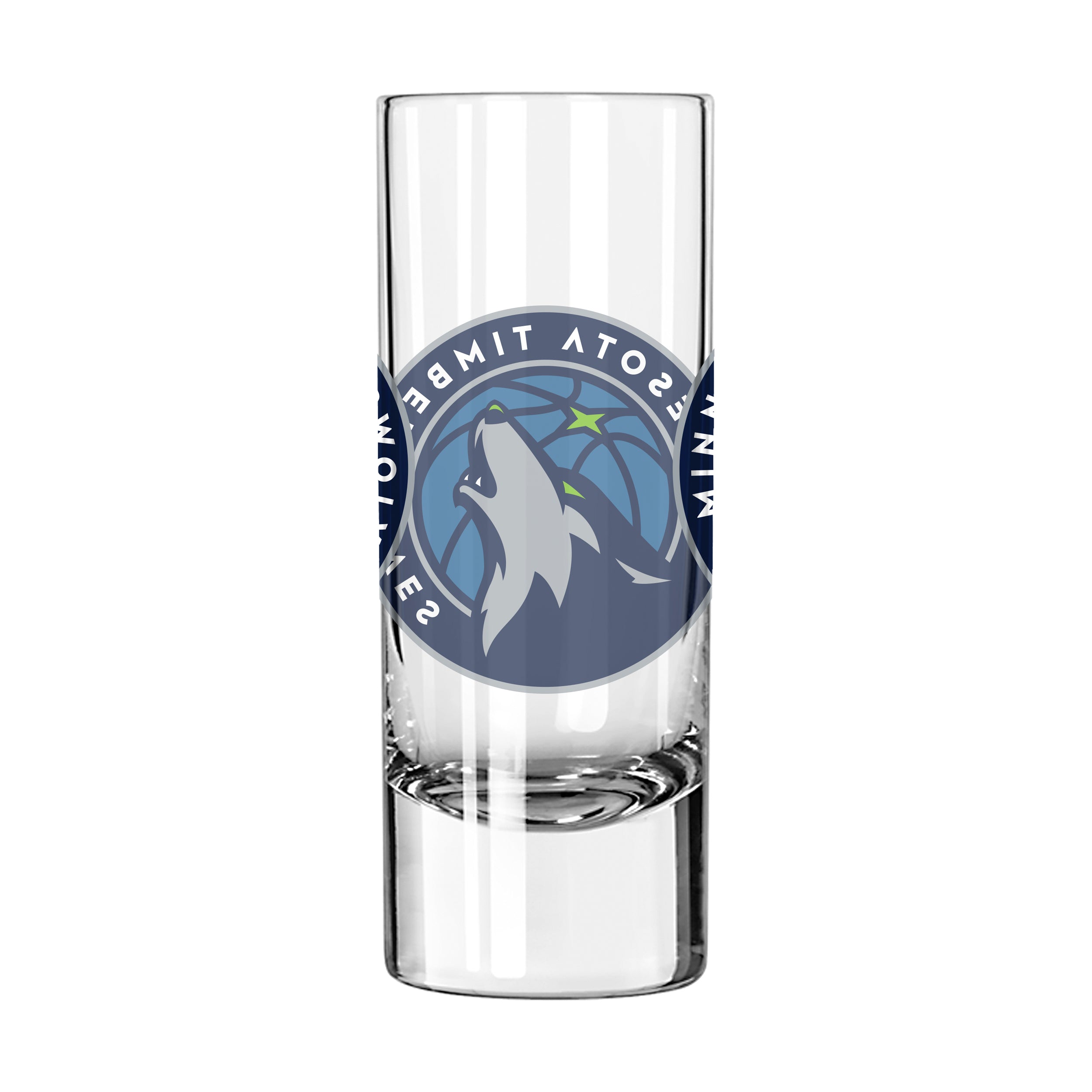 Minnesota Timberwolves 2.5oz Swagger Shooter Glass - Sports Gifts, Sports Memorabilia, Sports Collectibles, Fan Shop