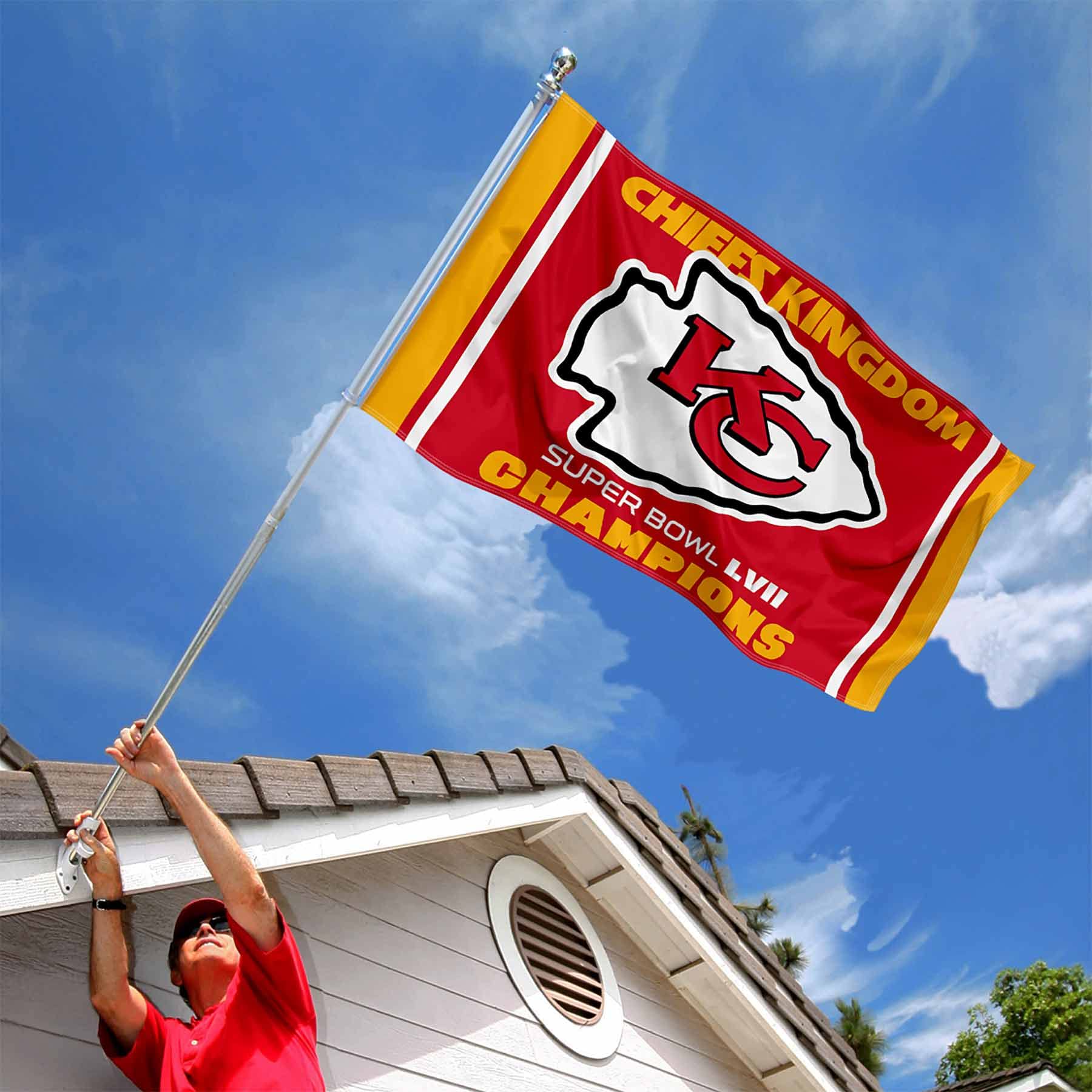 Kansas City Chiefs Kingdom Super Bowl Champions Banner and Tapestry Wall Tack Pads - Sports Collectibles, Sports Memorabilia, Sports Fan Shop, Sports Gifts