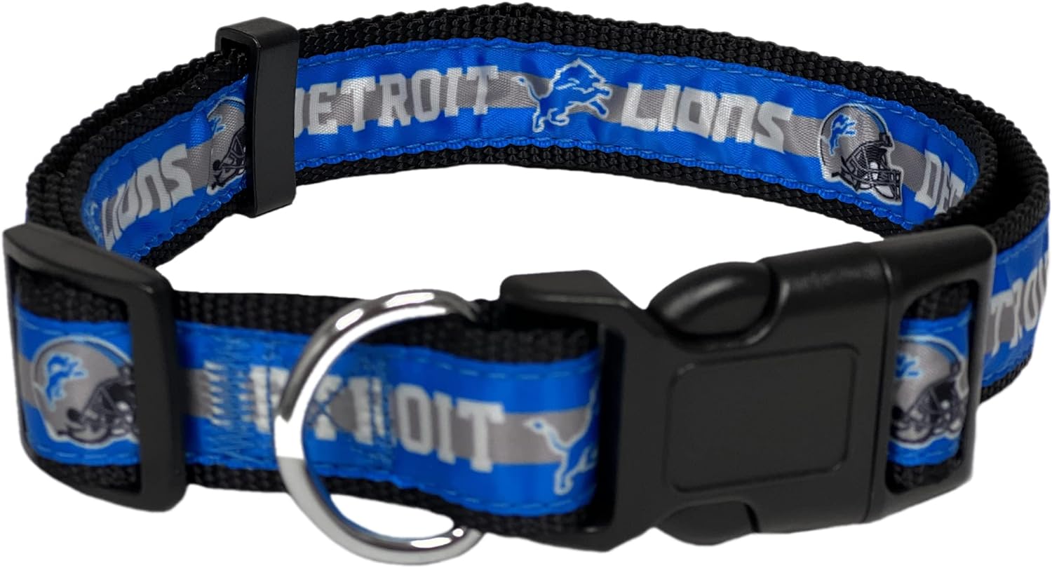 DETROIT LIONS SATIN COLLAR Pets First - Sports Collectibles, Sports Memorabilia, Sports Fan Shop, Sports Gifts