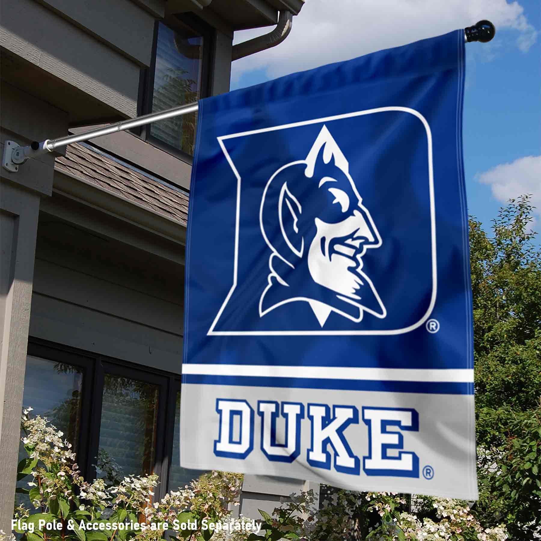 Duke Blue Devils Wordmark Logo House Flag Banner - Sports Collectibles, Sports Memorabilia, Sports Fan Shop, Sports Gifts