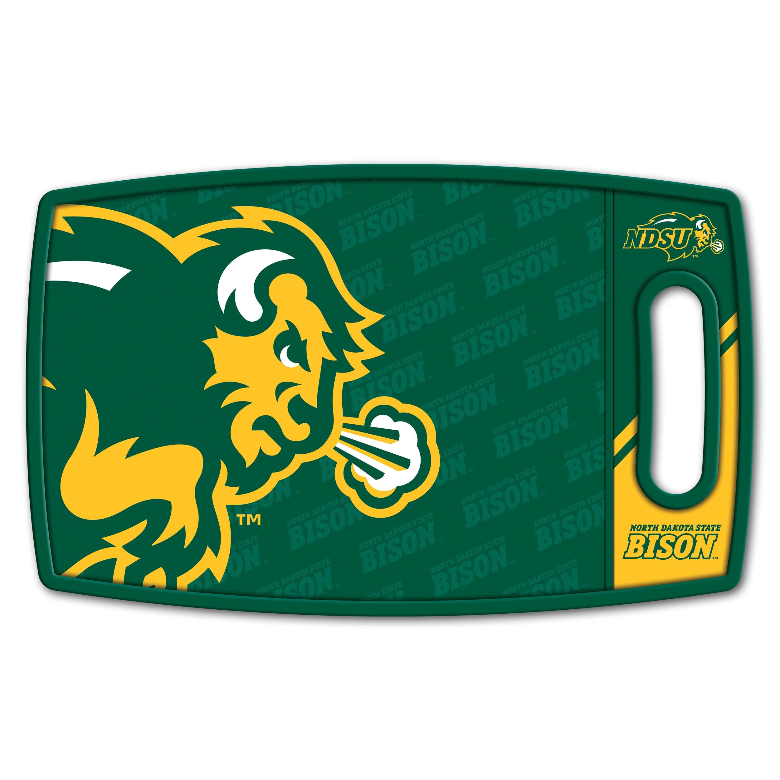 YouTheFan NCAA North Dakota State Bison Logo Series Cutting Board - Sports Collectibles, Sports Memorabilia, Sports Fan Shop, Sports Gifts
