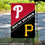 WinCraft House Divided Phillies and Pirates Double Sided Garden Flag - Sports Collectibles, Sports Memorabilia, Sports Fan Shop, Sports Gifts