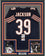 Framed Autographed/Signed Eddie Jackson 35x39 Chicago Blue Football Jersey JSA COA