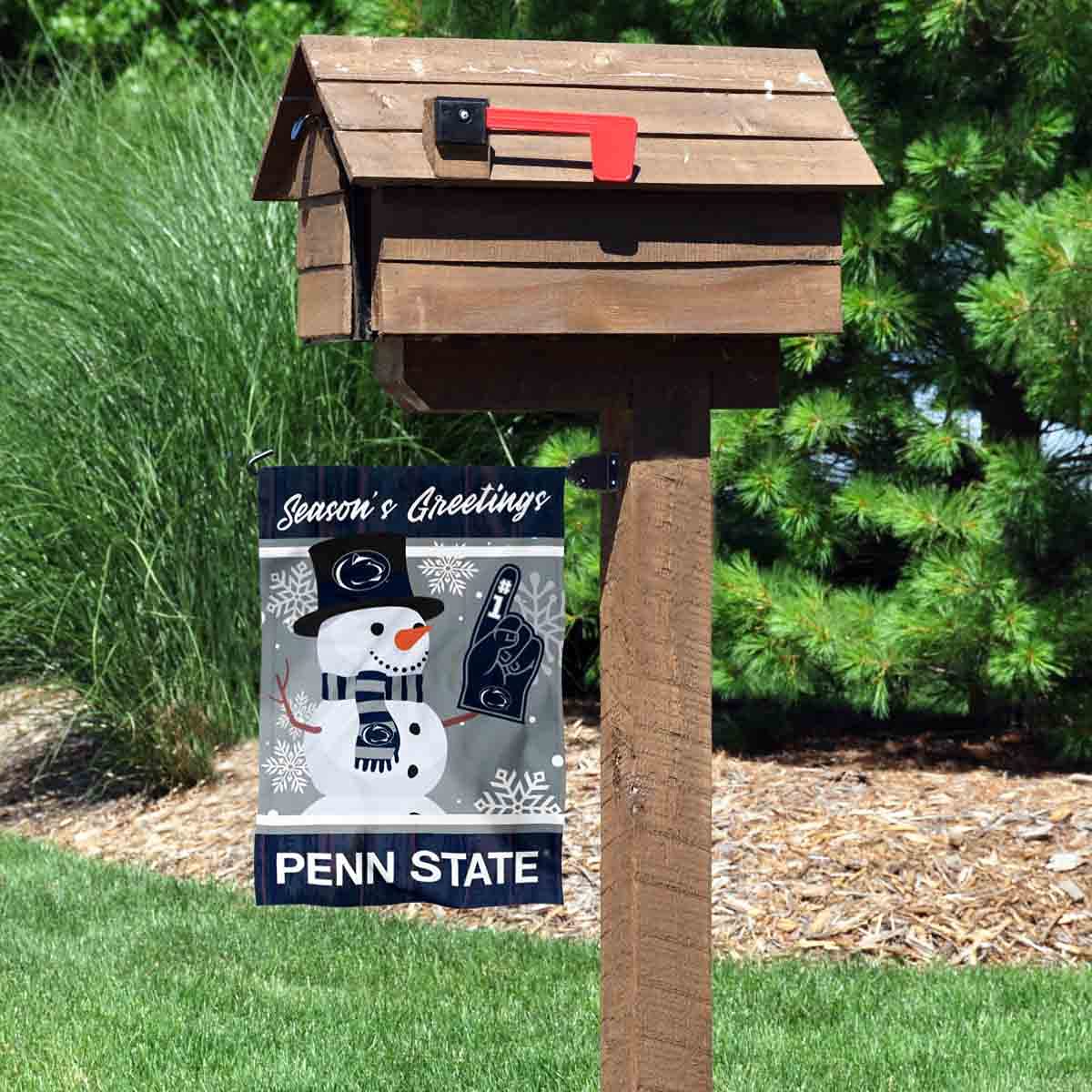 Penn State Nittany Lions Holiday Winter Snow Garden Banner Flag - Sports Collectibles, Sports Memorabilia, Sports Fan Shop, Sports Gifts