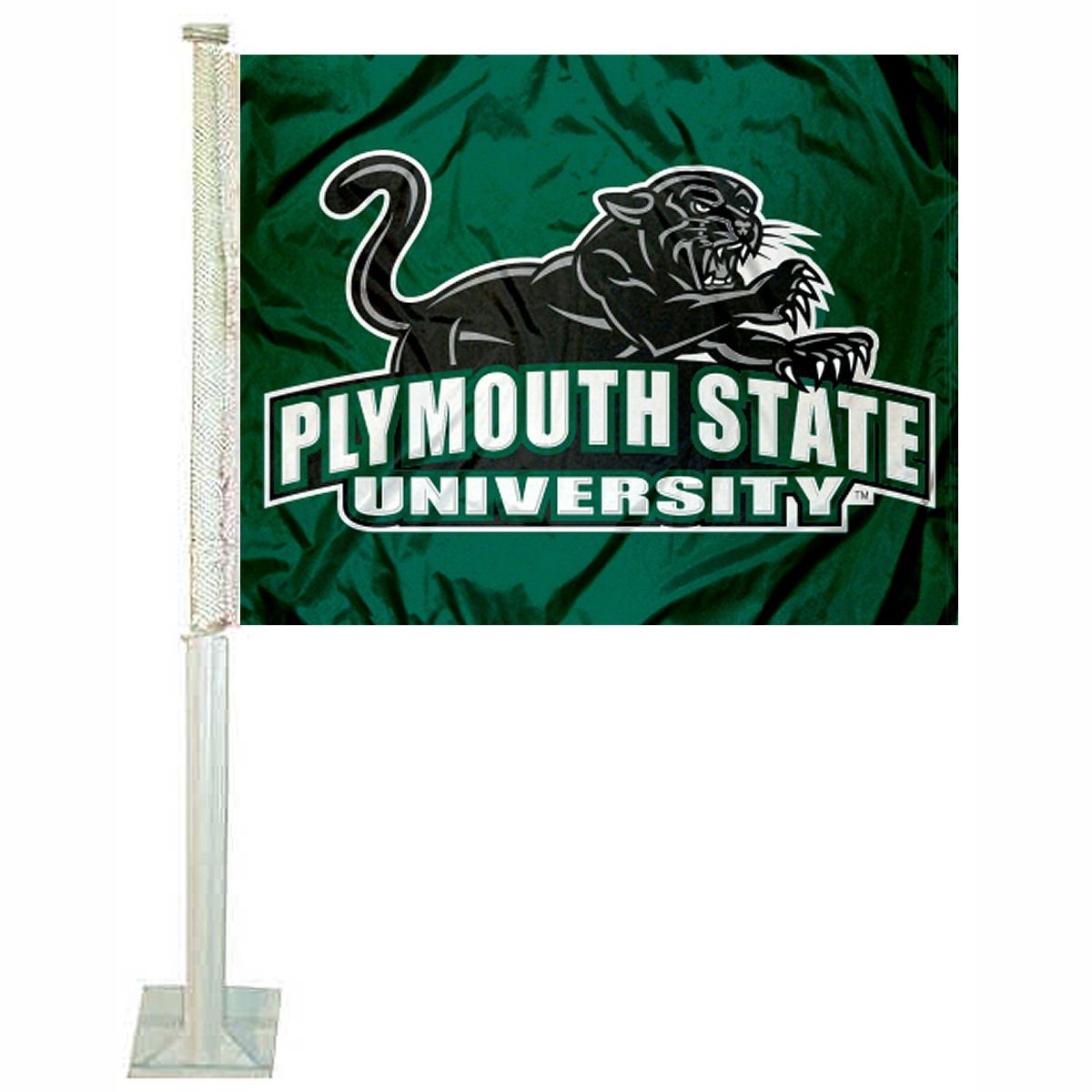 College Flags & Banners Co. Plymouth State Panthers Car Flag - Sports Collectibles, Sports Memorabilia, Sports Fan Shop, Sports Gifts