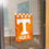 Tennessee Volunteers Checkerboard Banner for Windows Doors and Walls - Sports Collectibles, Sports Memorabilia, Sports Fan Shop, Sports Gifts