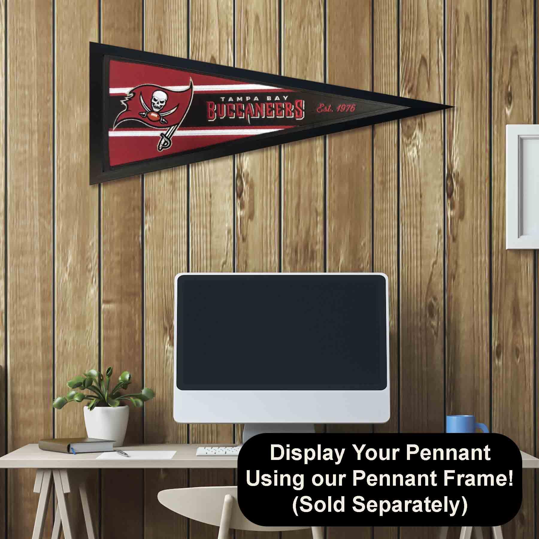 WinCraft Tampa Bay Buccaneers Embroidered and Sewn Pennant - Sports Collectibles, Sports Memorabilia, Sports Fan Shop, Sports Gifts