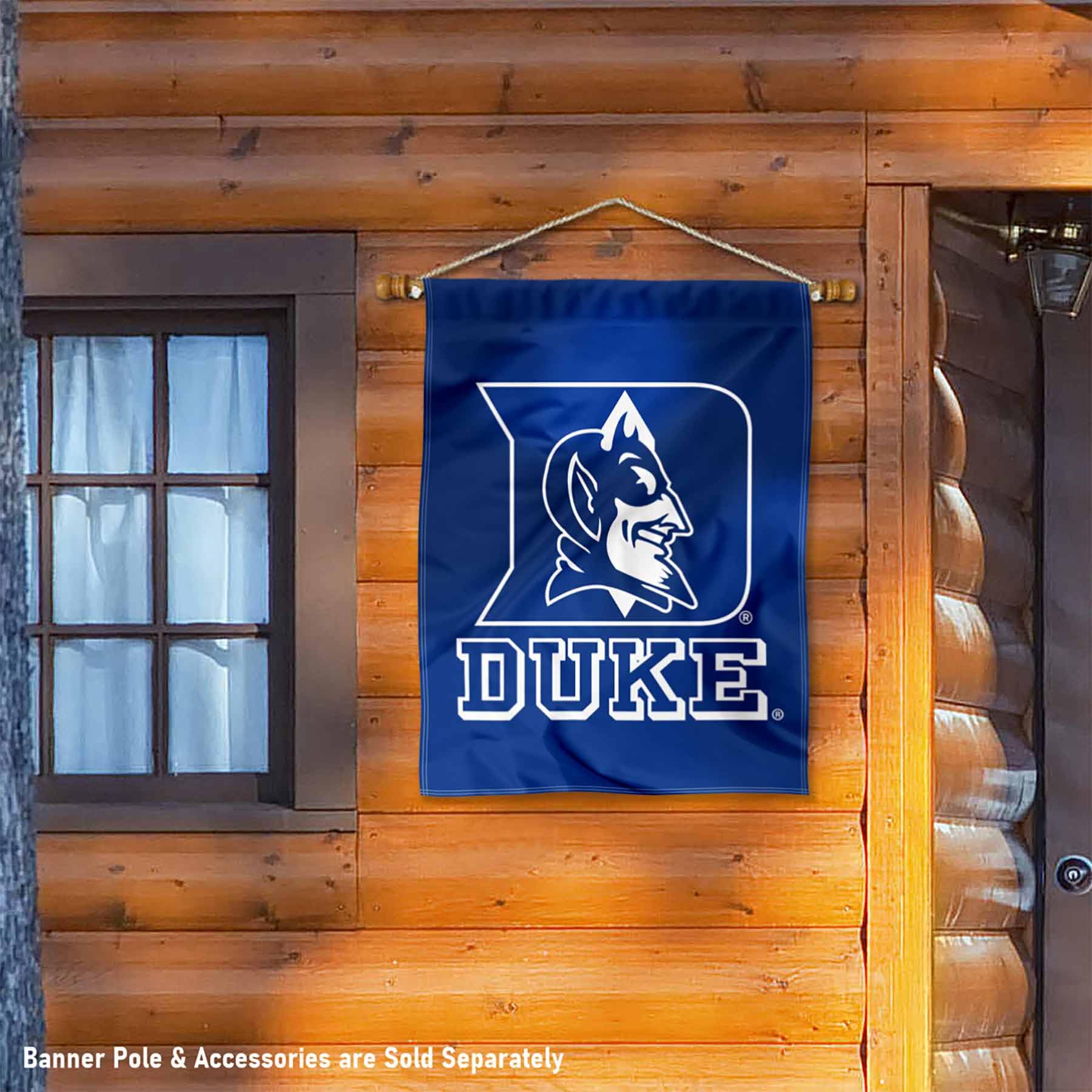 Duke Blue Devils Wordmark Double Sided House Banner Flag - Sports Collectibles, Sports Memorabilia, Sports Fan Shop, Sports Gifts