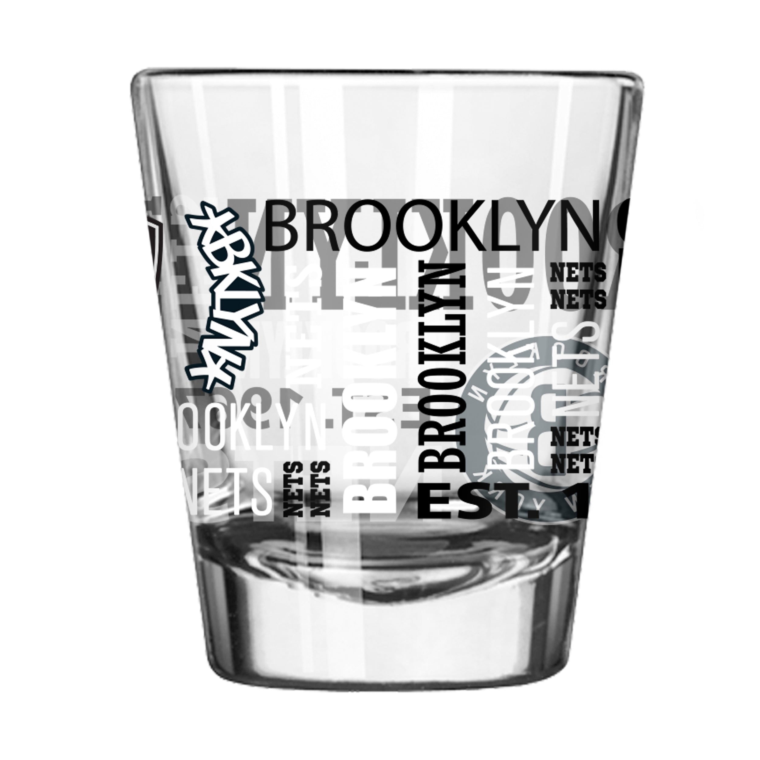 Brooklyn Nets 2oz Spirit Shot Glass
