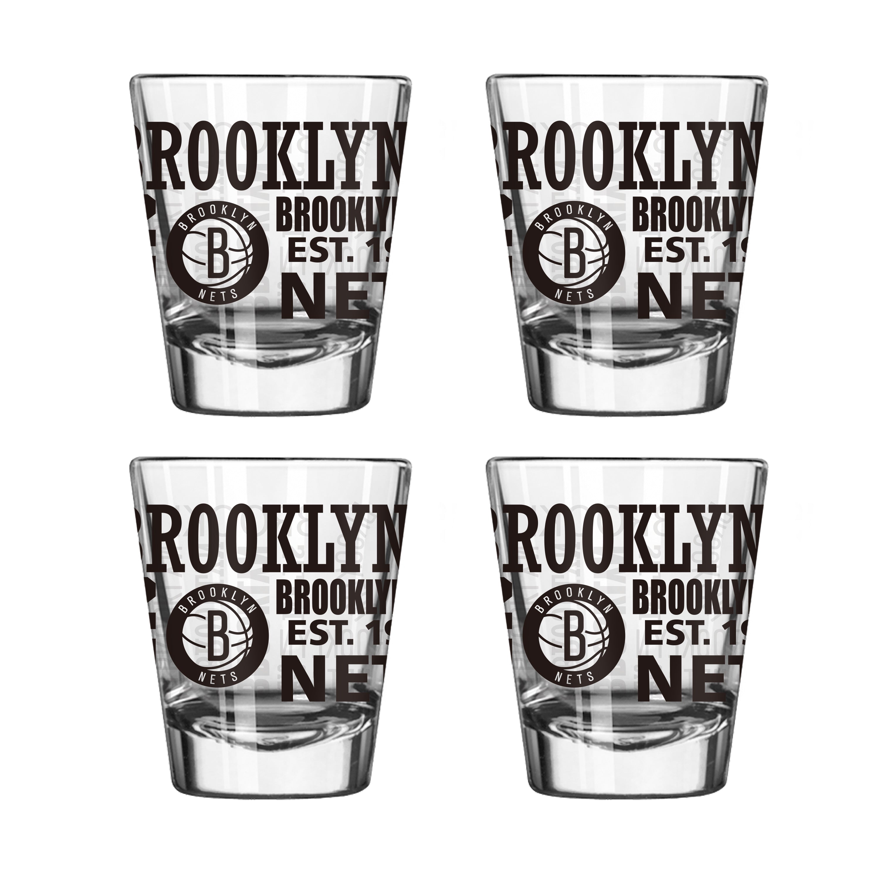 Brooklyn Nets 4pk Spirit 2oz Shot Glass