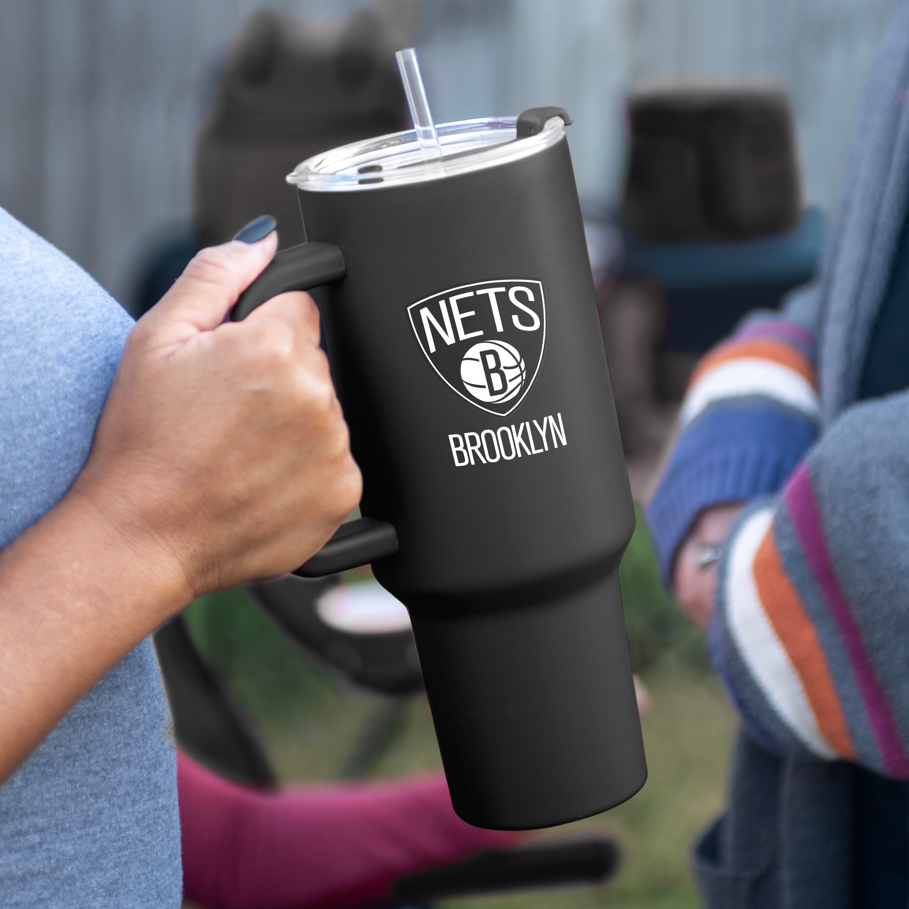 Brooklyn Nets 40oz Flipside Powder Coat Tumbler - Sports Gifts, Sports Memorabilia, Sports Collectibles, Fan Shop