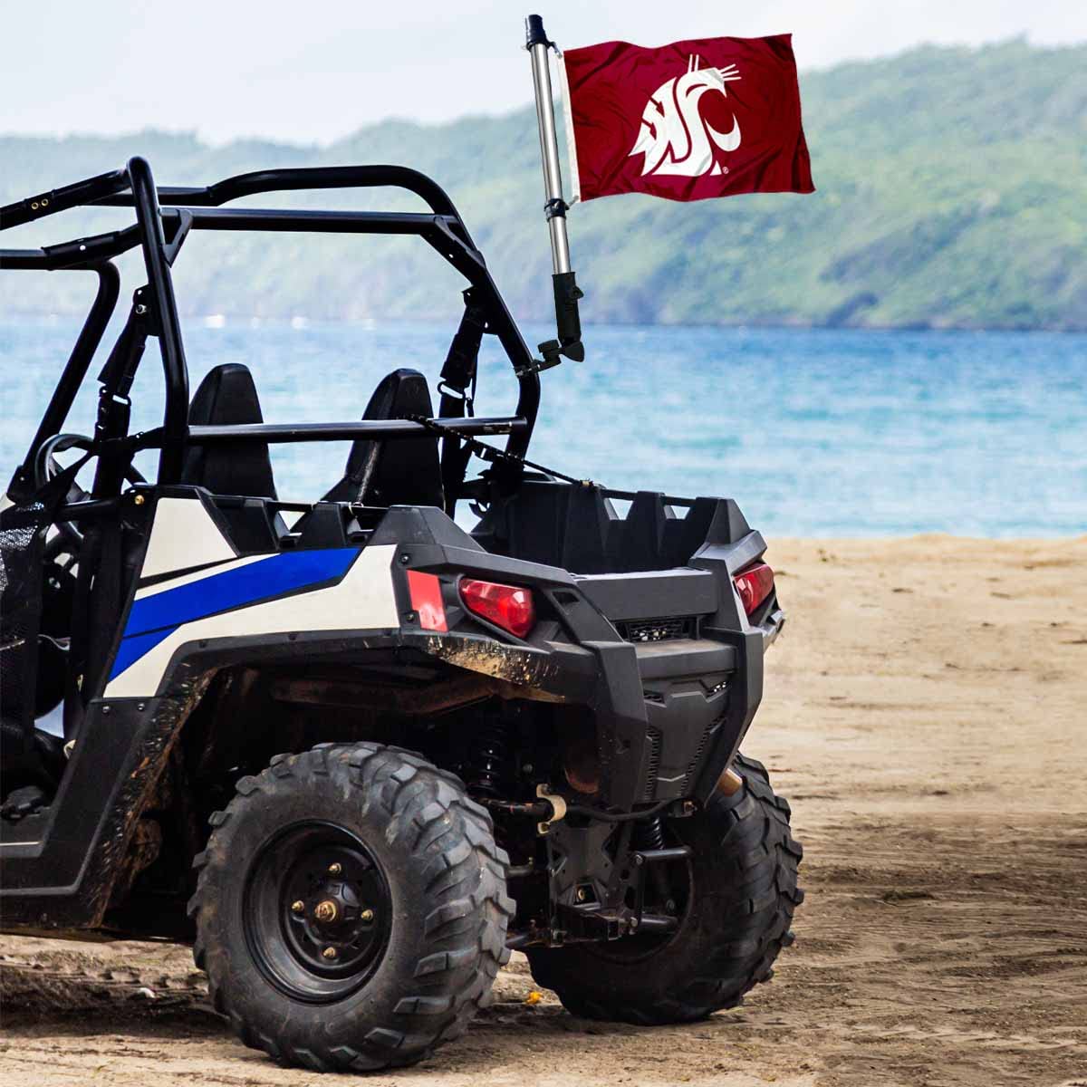 College Flags & Banners Co. Washington State University Golf Cart and Boat Flag - Sports Collectibles, Sports Memorabilia, Sports Fan Shop, Sports Gifts