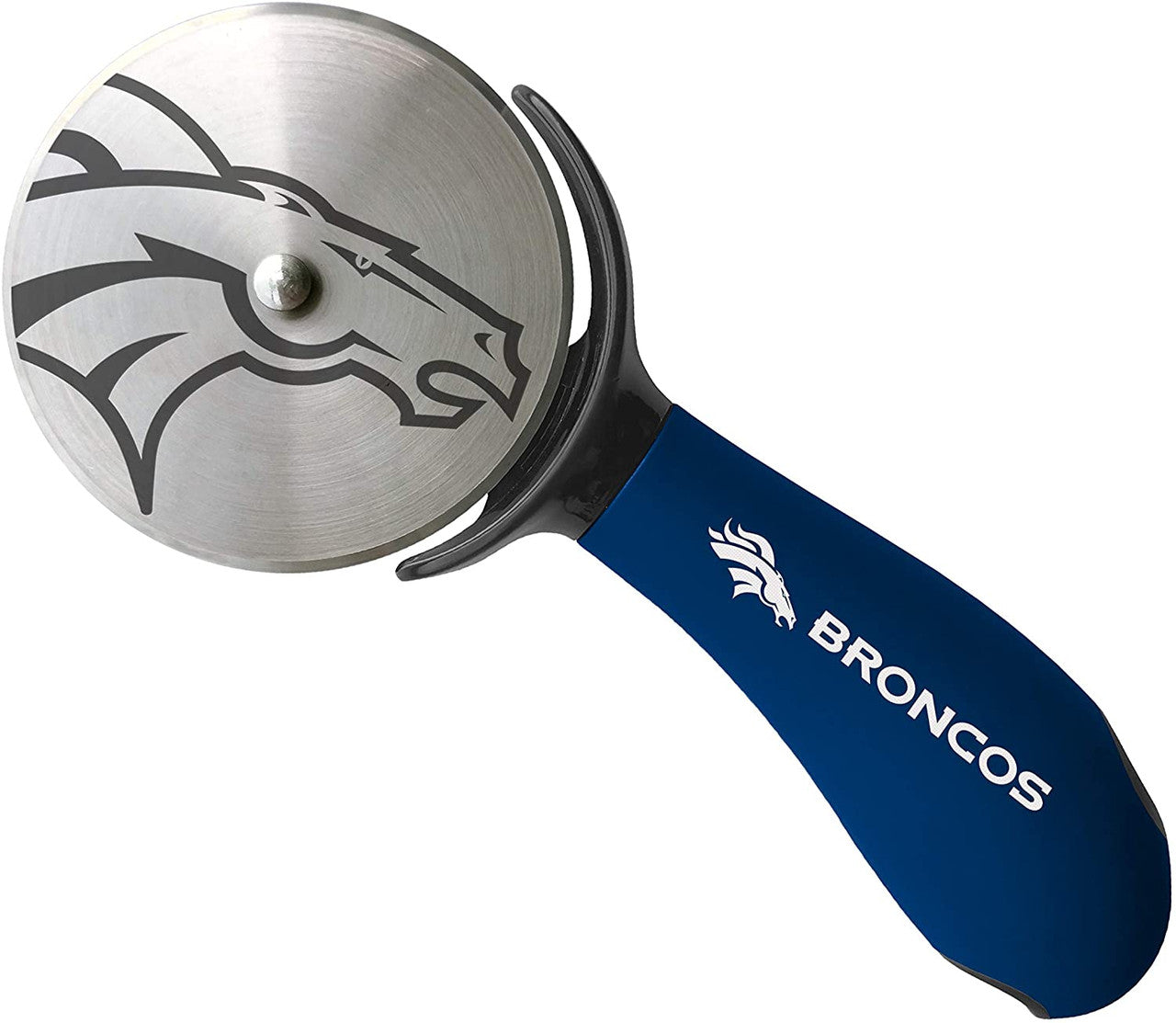 Denver Broncos Pizza Cutter Alternate - Sports Collectibles, Sports Memorabilia, Sports Fan Shop, Sports Gifts