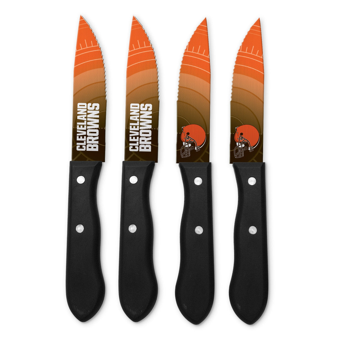 Cleveland Browns Knife Set Steak 4 Pack - Sports Collectibles, Sports Memorabilia, Sports Fan Shop, Sports Gifts