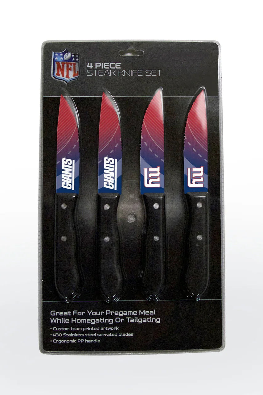 New York Giants Knife Set - Steak - 4 Pack (CDG) - 757 Sports Collectibles