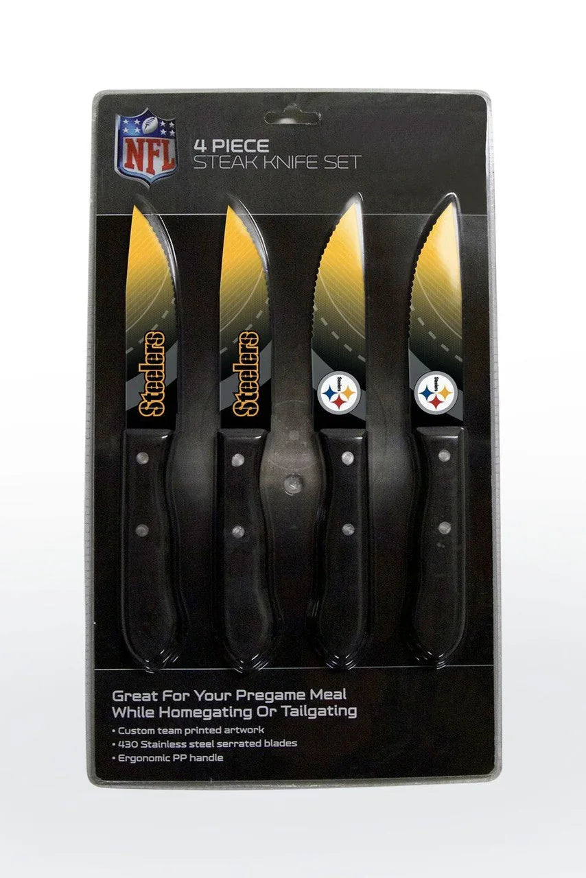 Pittsburgh Steelers Knife Set - Steak - 4 Pack (CDG) - 757 Sports Collectibles