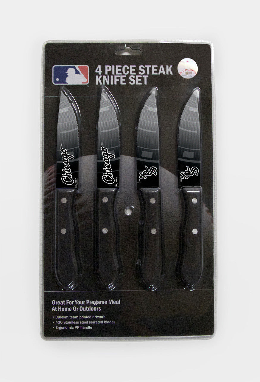 Chicago White Sox Knife Set - Steak - 4 Pack - Special Order - Sports Collectibles, Sports Memorabilia, Sports Fan Shop, Sports Gifts