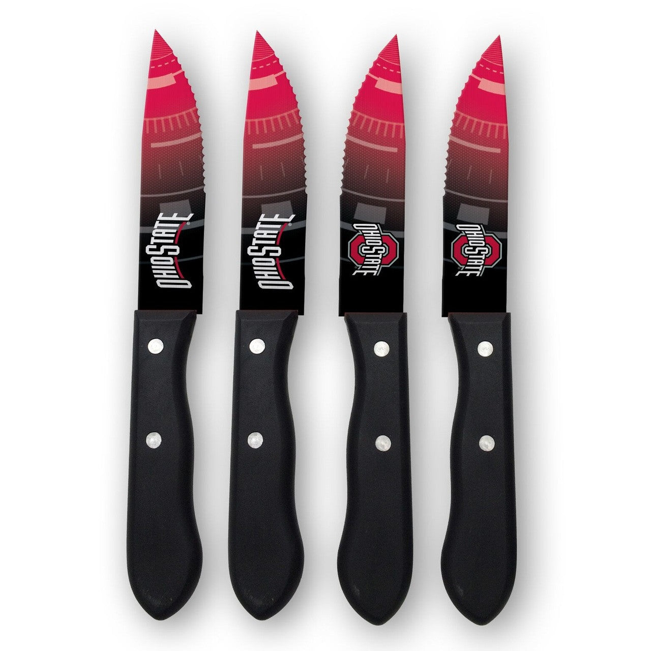 Ohio State Buckeyes Knife Set Steak 4 Pack - Sports Collectibles, Sports Memorabilia, Sports Fan Shop, Sports Gifts